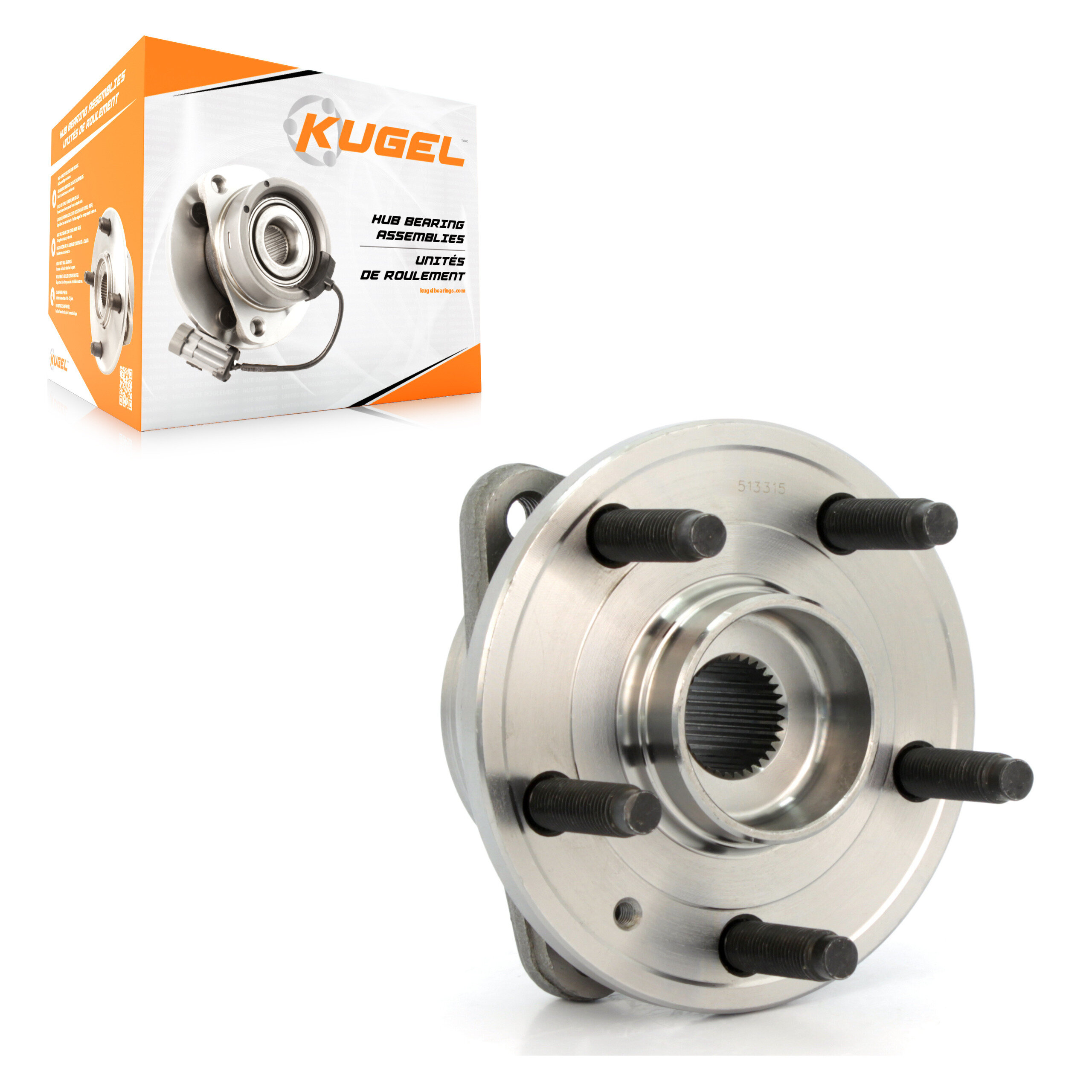 Kugel - 70-513315 - Front Wheel Bearing and Hub Assembly