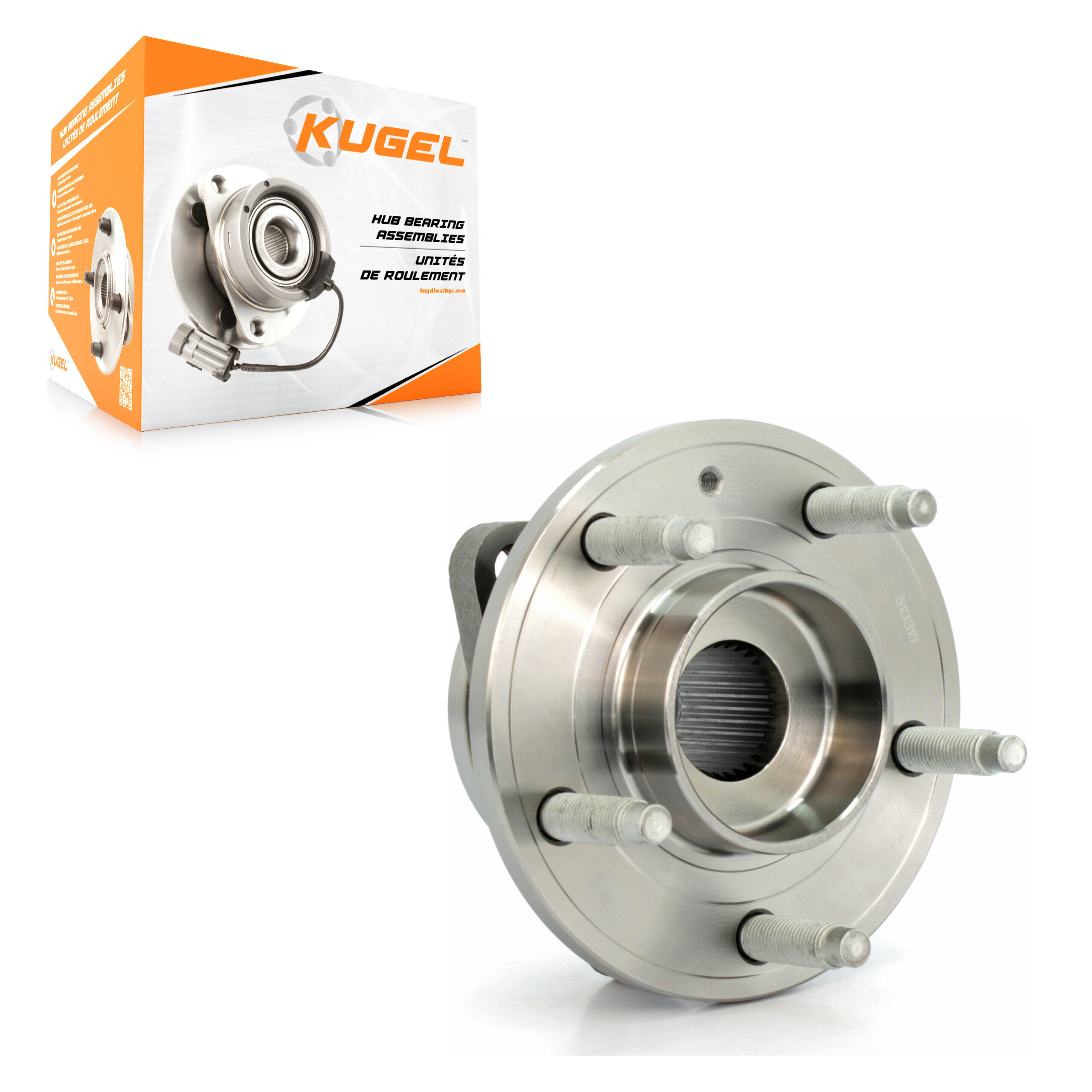 Kugel - 70-513316 - Front Wheel Bearing and Hub Assembly