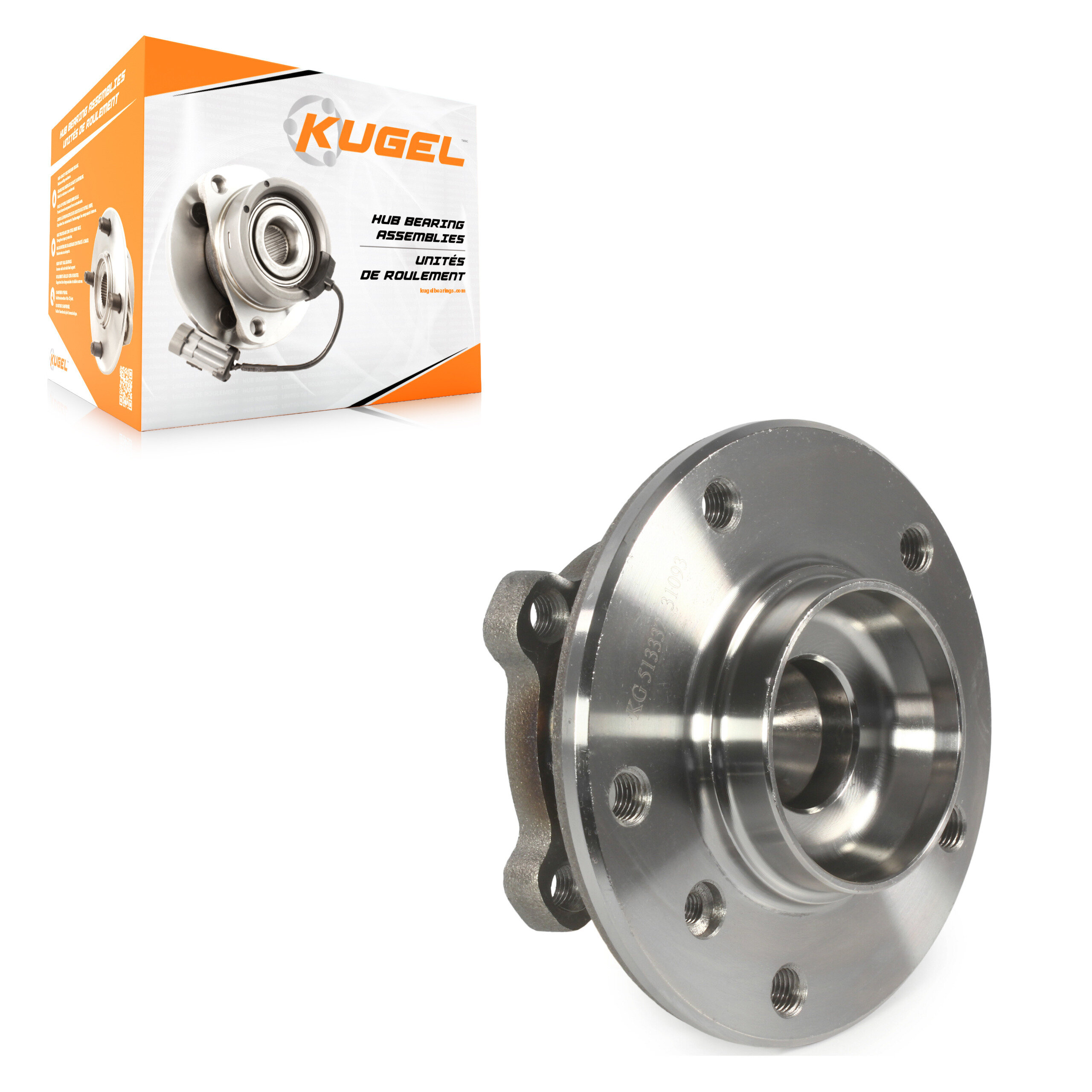 Kugel - 70-513332 - Front Wheel Bearing and Hub Assembly
