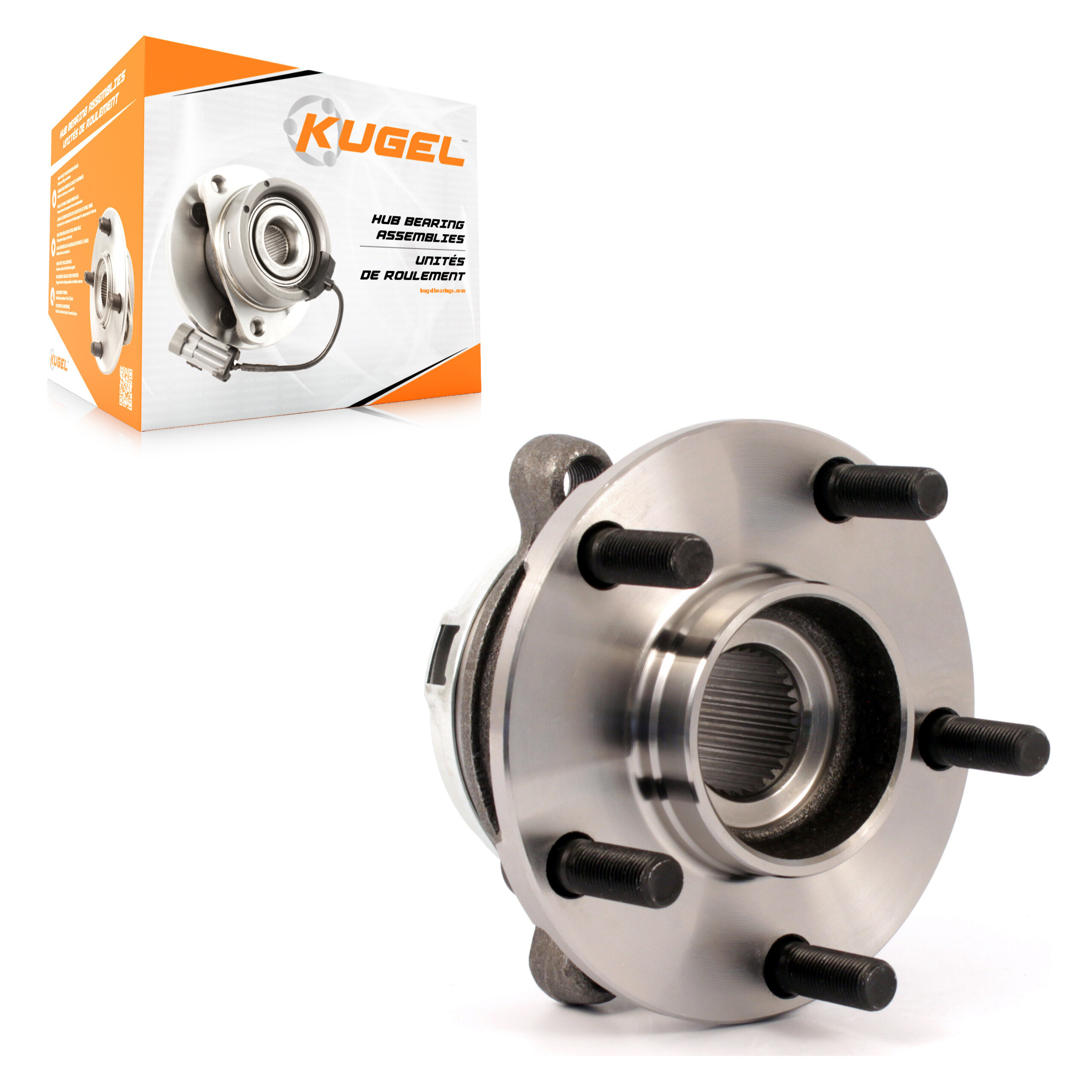 Kugel - 70-513338 - Front Wheel Bearing and Hub Assembly