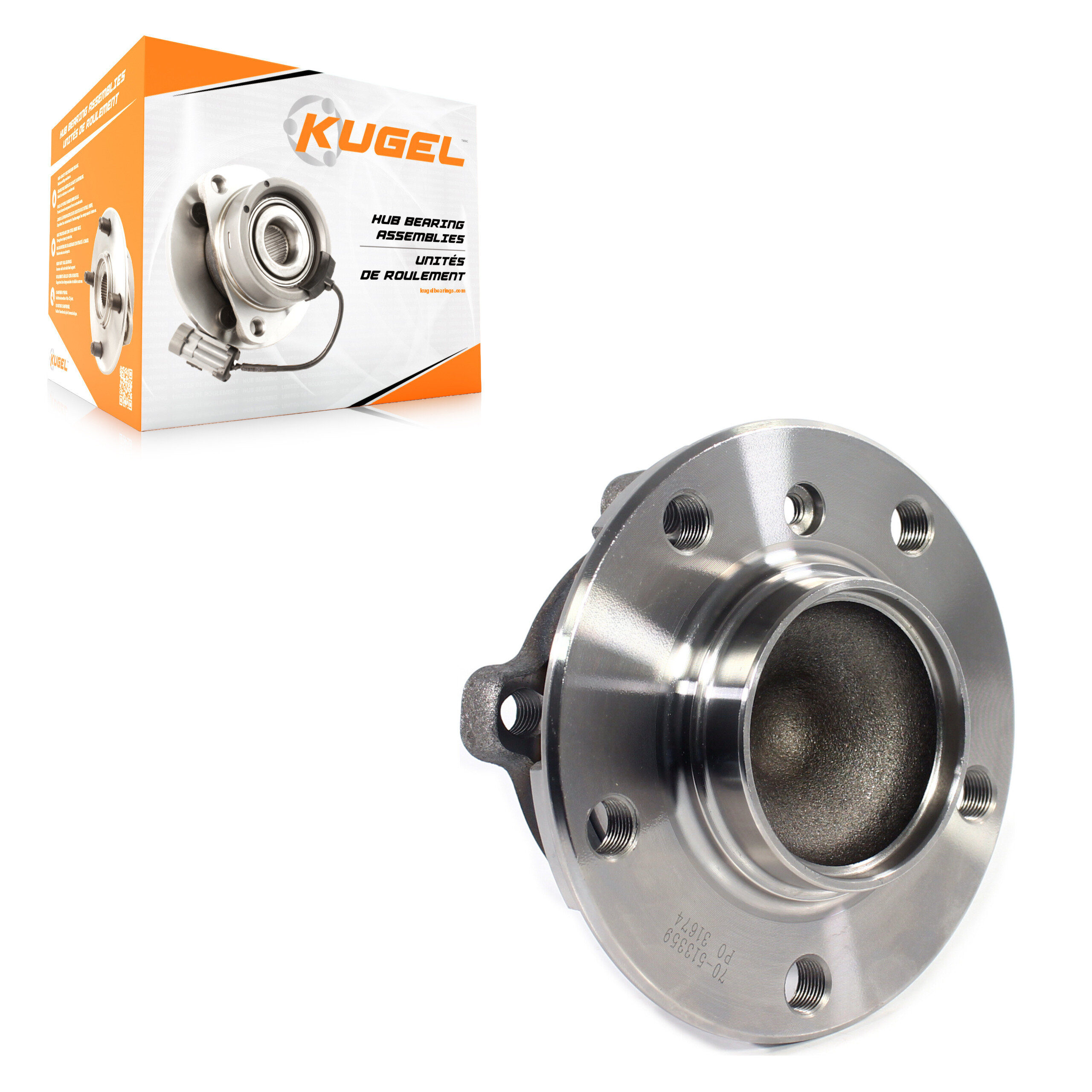 Kugel - 70-513359 - Front Wheel Bearing and Hub Assembly
