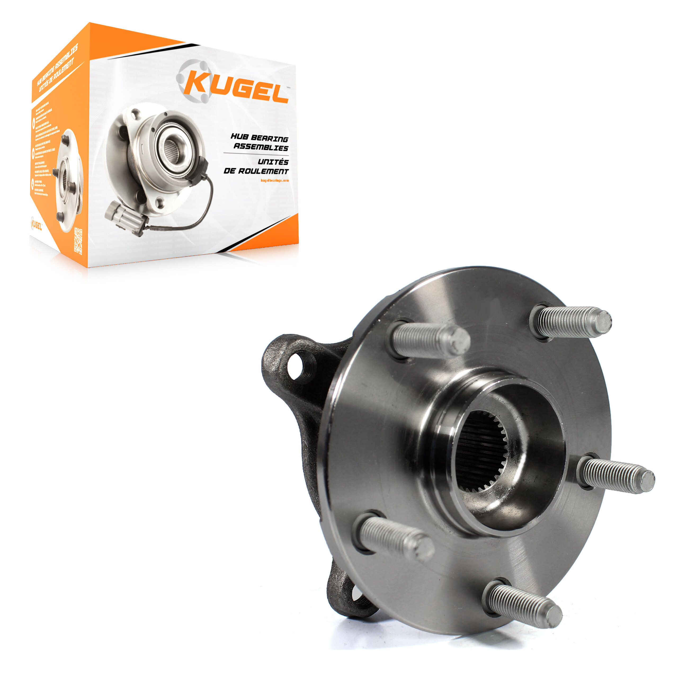Kugel - 70-513366 - Front Right Wheel Bearing and Hub Assembly