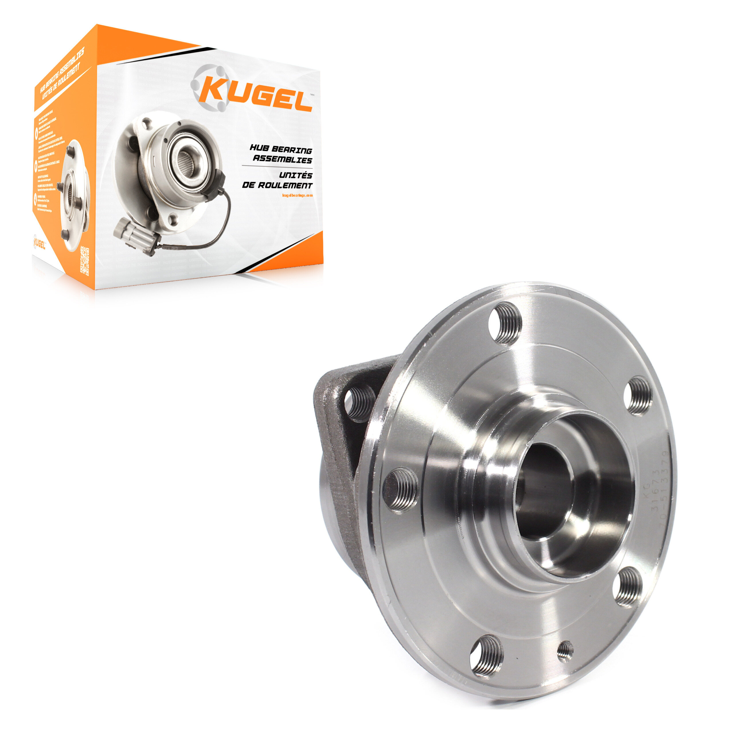Kugel - 70-513379 - Front Wheel Bearing and Hub Assembly