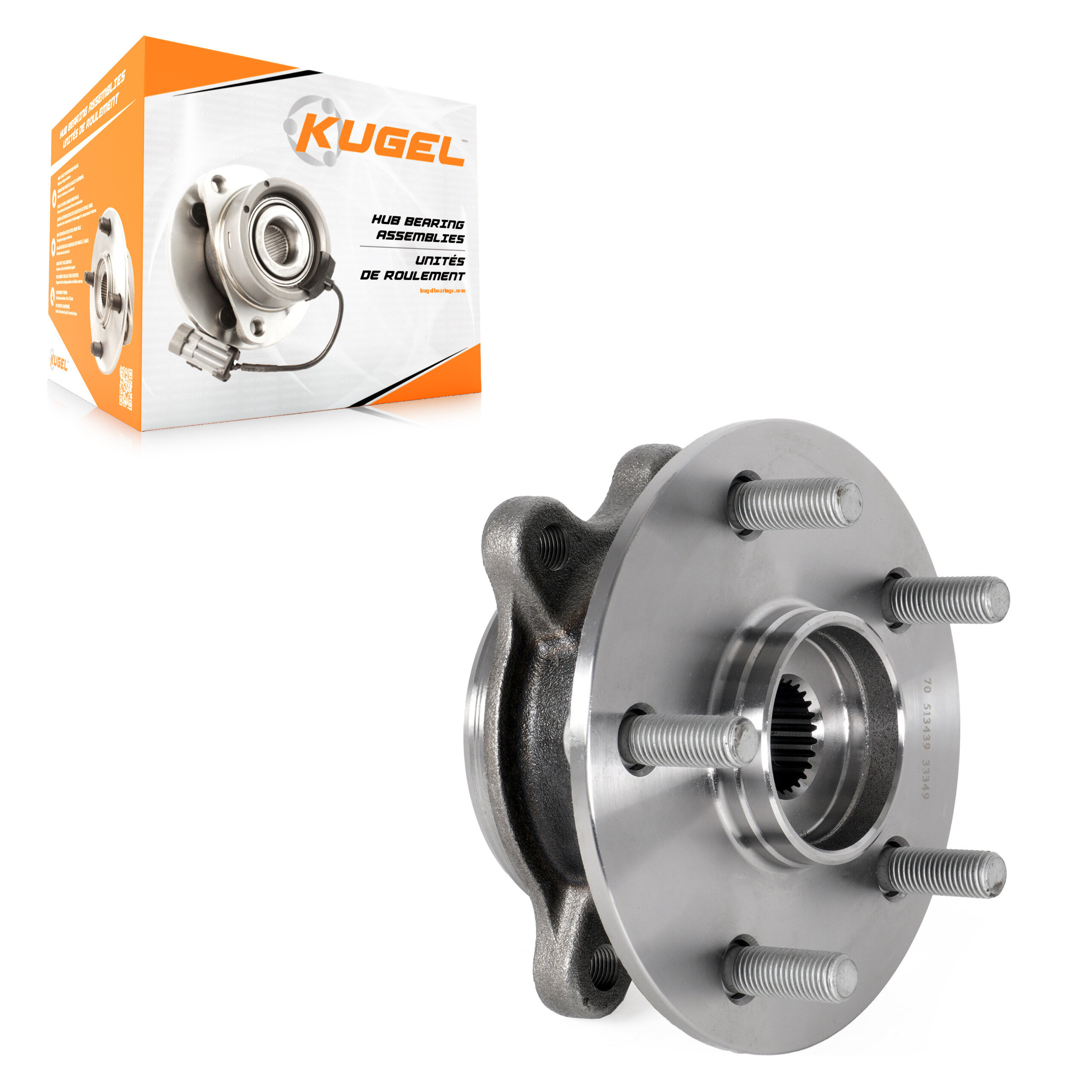 Kugel - 70-513439 - Front Wheel Bearing and Hub Assembly