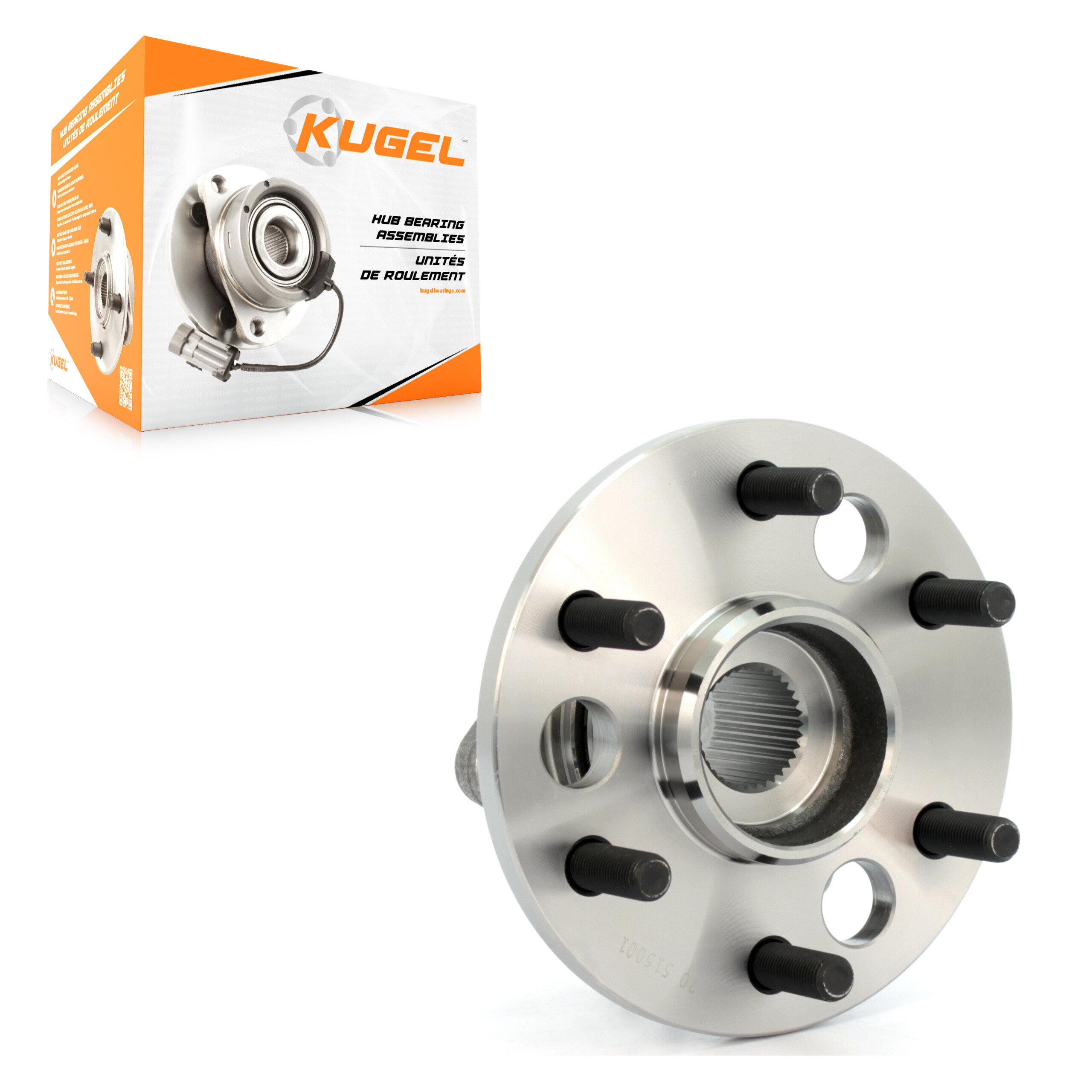 Kugel - 70-515001 - Front Wheel Bearing and Hub Assembly