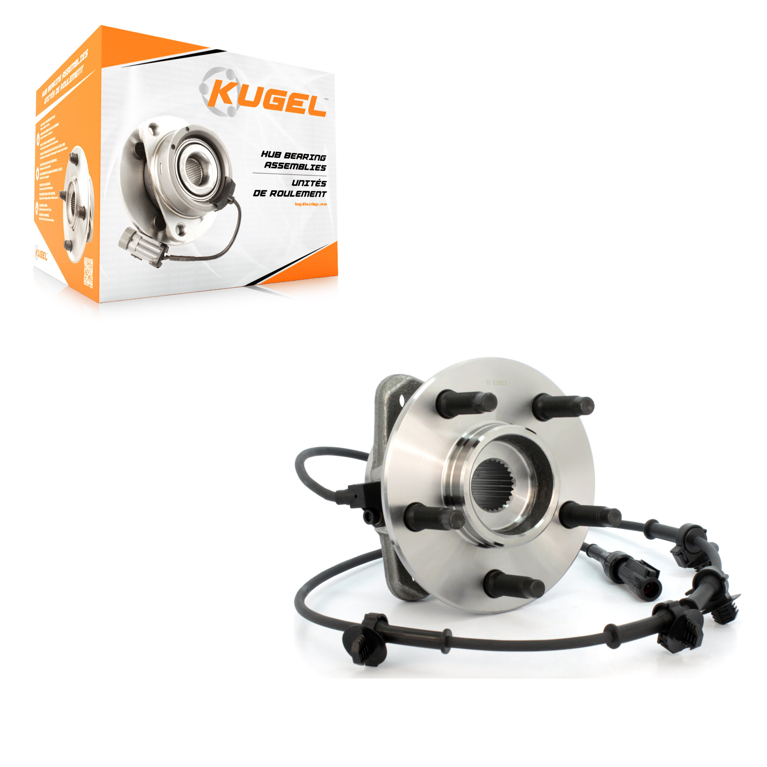 Kugel - 70-515013 - Front Wheel Bearing and Hub Assembly