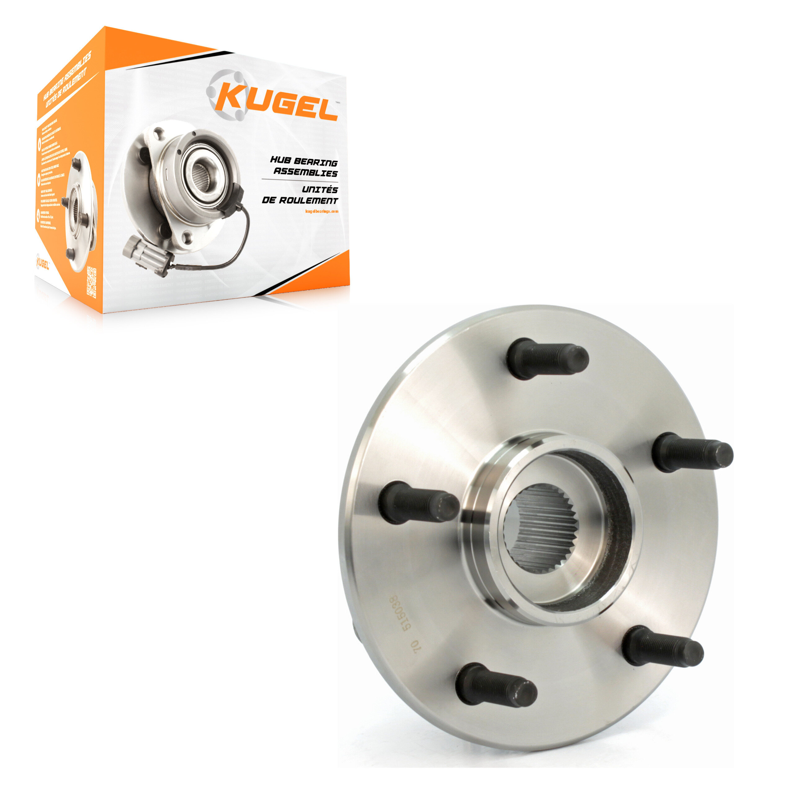 Kugel - 70-515038 - Front Wheel Bearing and Hub Assembly