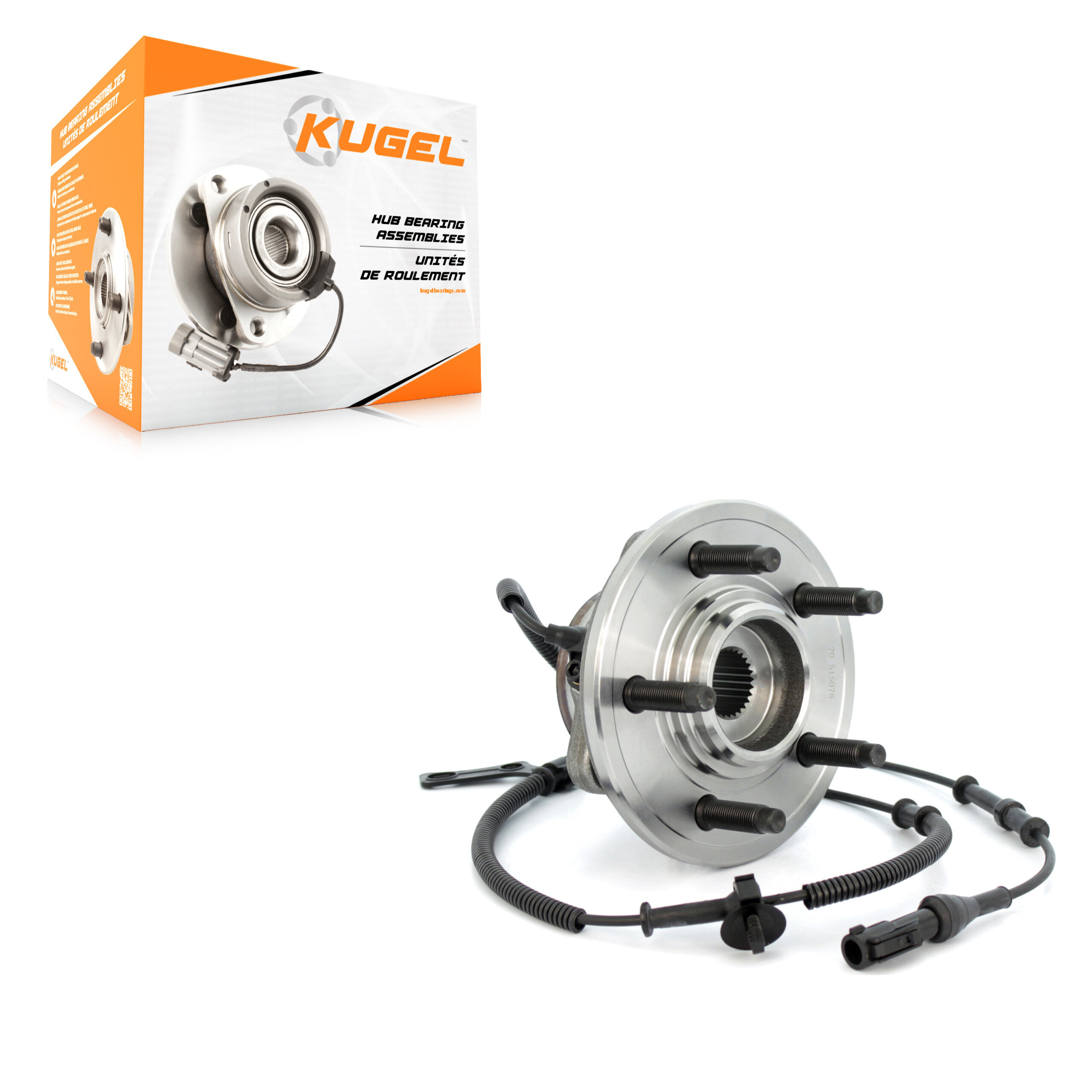 Kugel - 70-515078 - Front Wheel Bearing and Hub Assembly