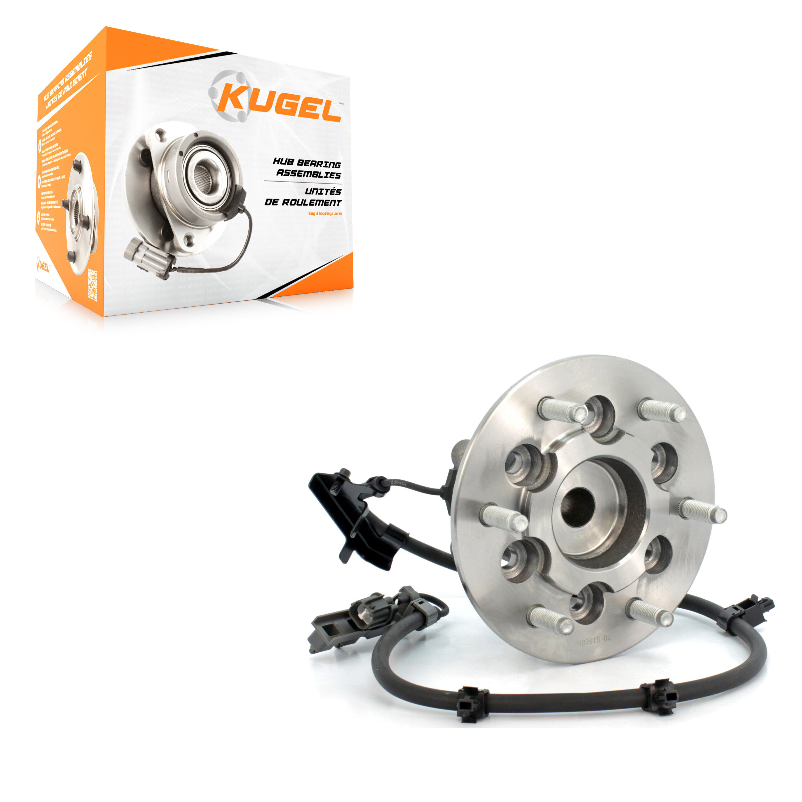 Kugel - 70-515105 - Front Right Wheel Bearing and Hub Assembly