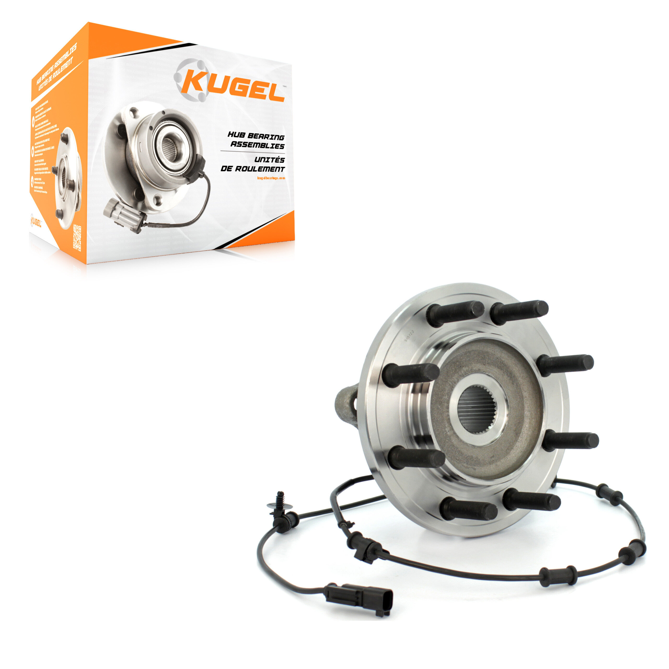 Kugel - 70-515122 - Front Wheel Bearing and Hub Assembly