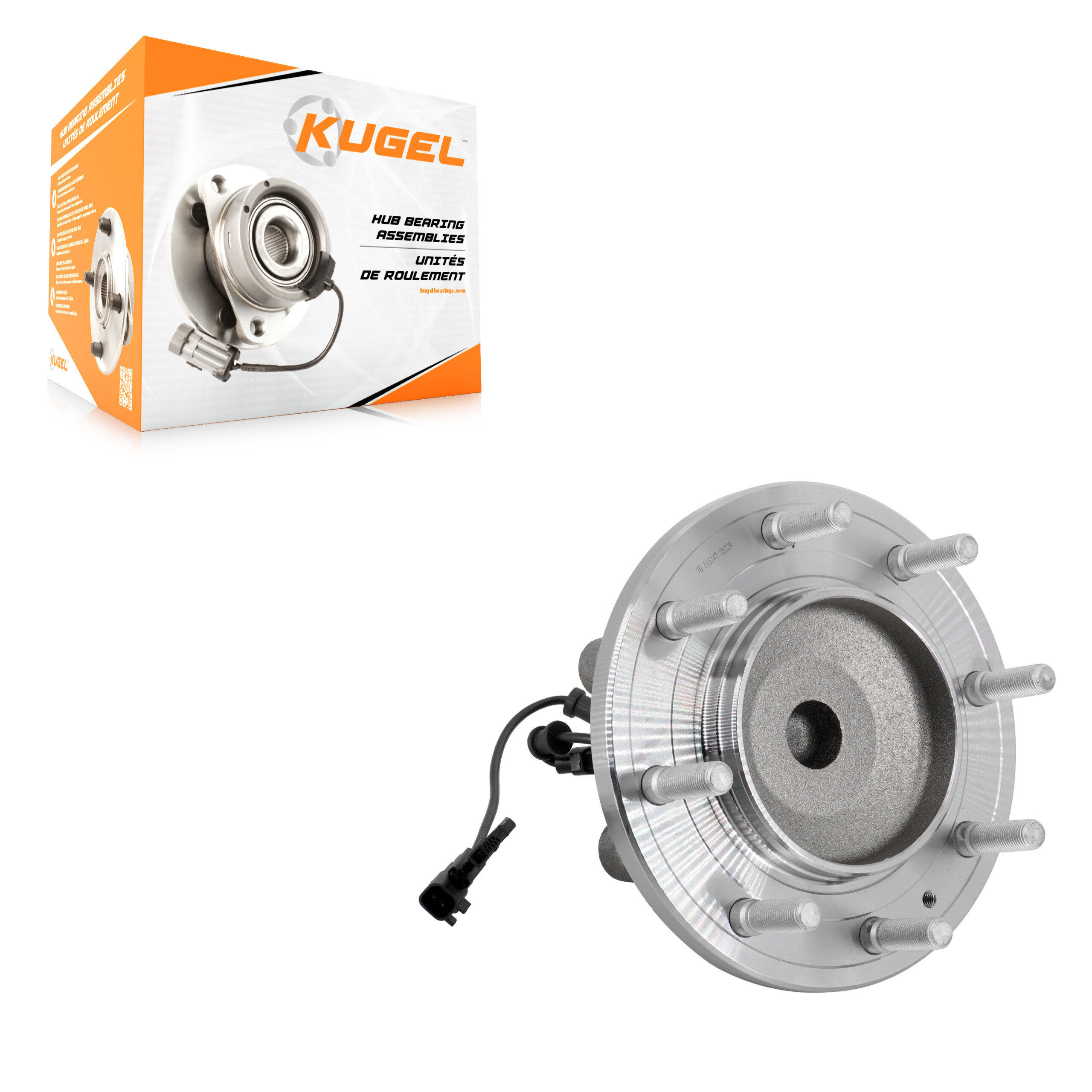 Kugel - 70-515147 - Front Wheel Bearing and Hub Assembly