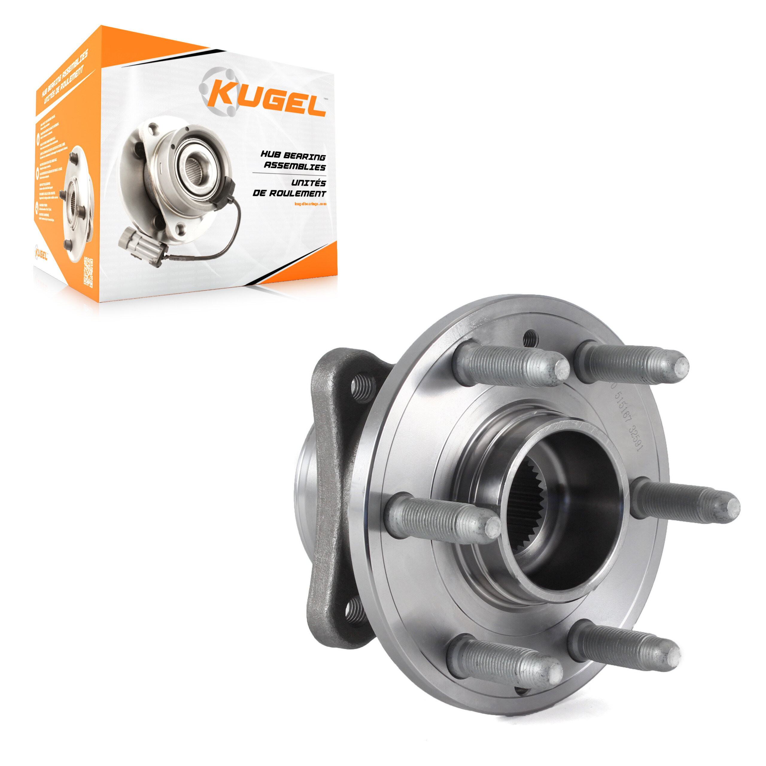 Kugel - 70-515167 - Front Wheel Bearing and Hub Assembly