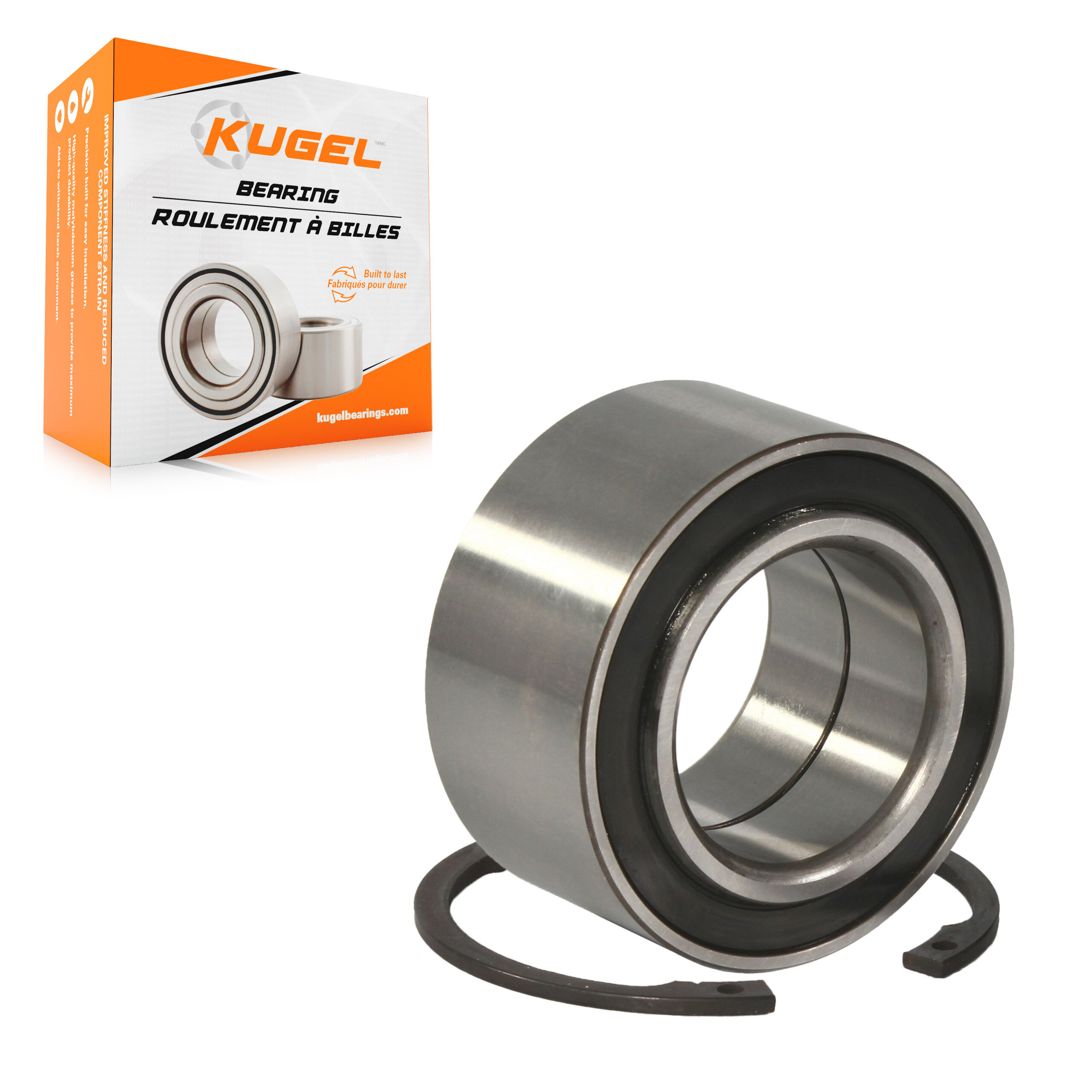 Kugel - 70-517008 - Front Inner Wheel Bearing and Race Set