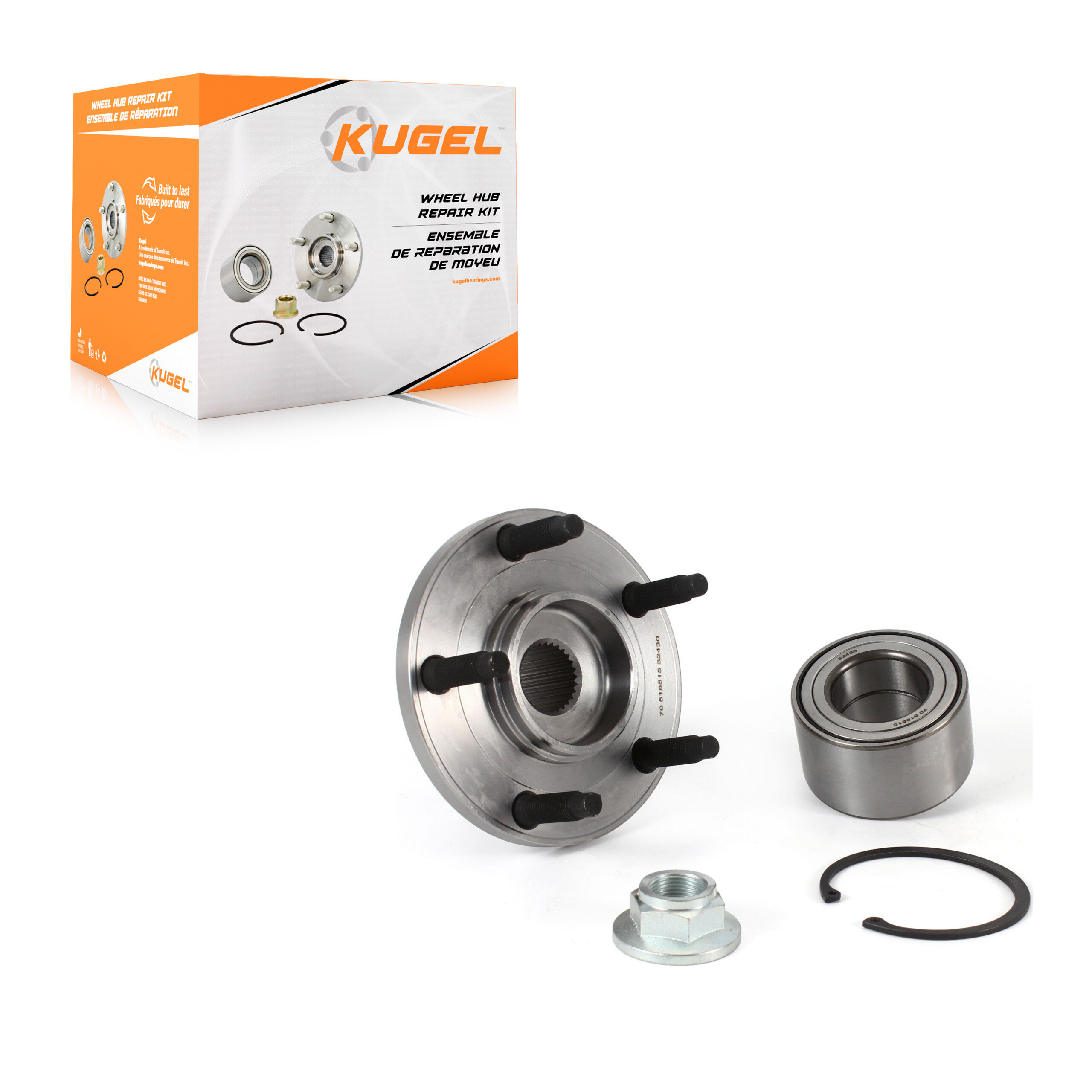 Kugel - 70-518510 - Front Wheel Hub Repair Kit