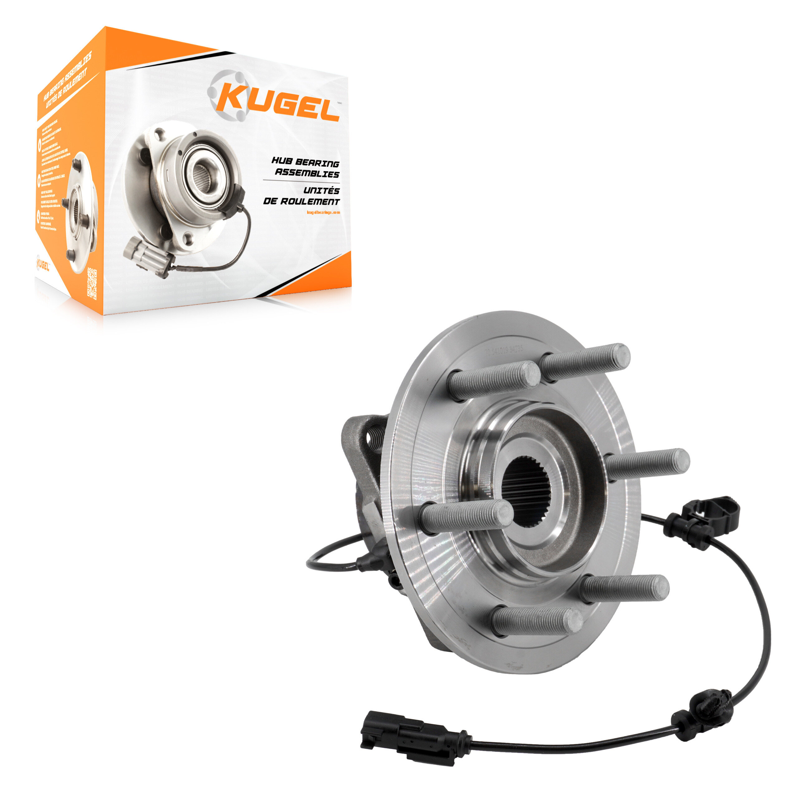 Kugel - 70-541019 - Rear Wheel Bearing and Hub Assembly