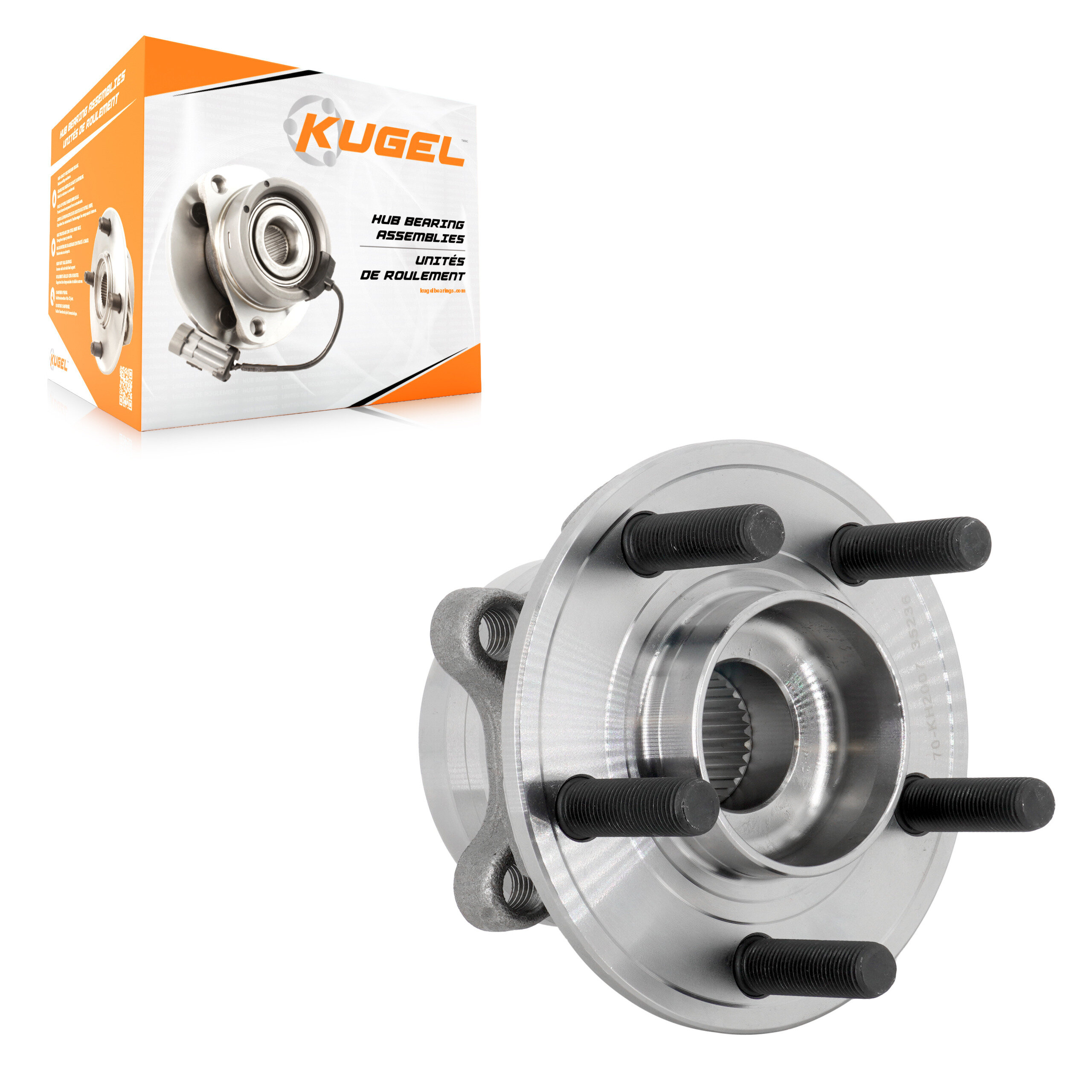 Kugel - 70-KH2007 - Rear Wheel Bearing and Hub Assembly