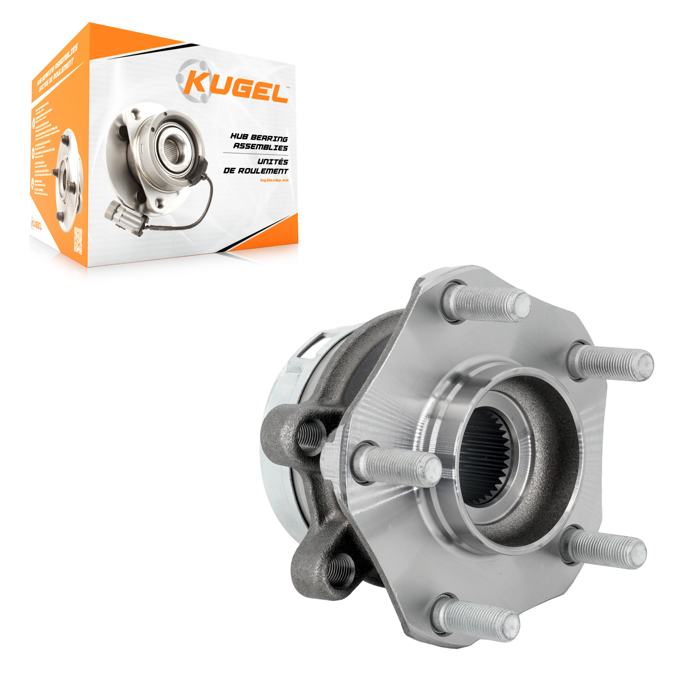 Kugel - 70-KH7002 - Front Right Wheel Bearing and Hub Assembly