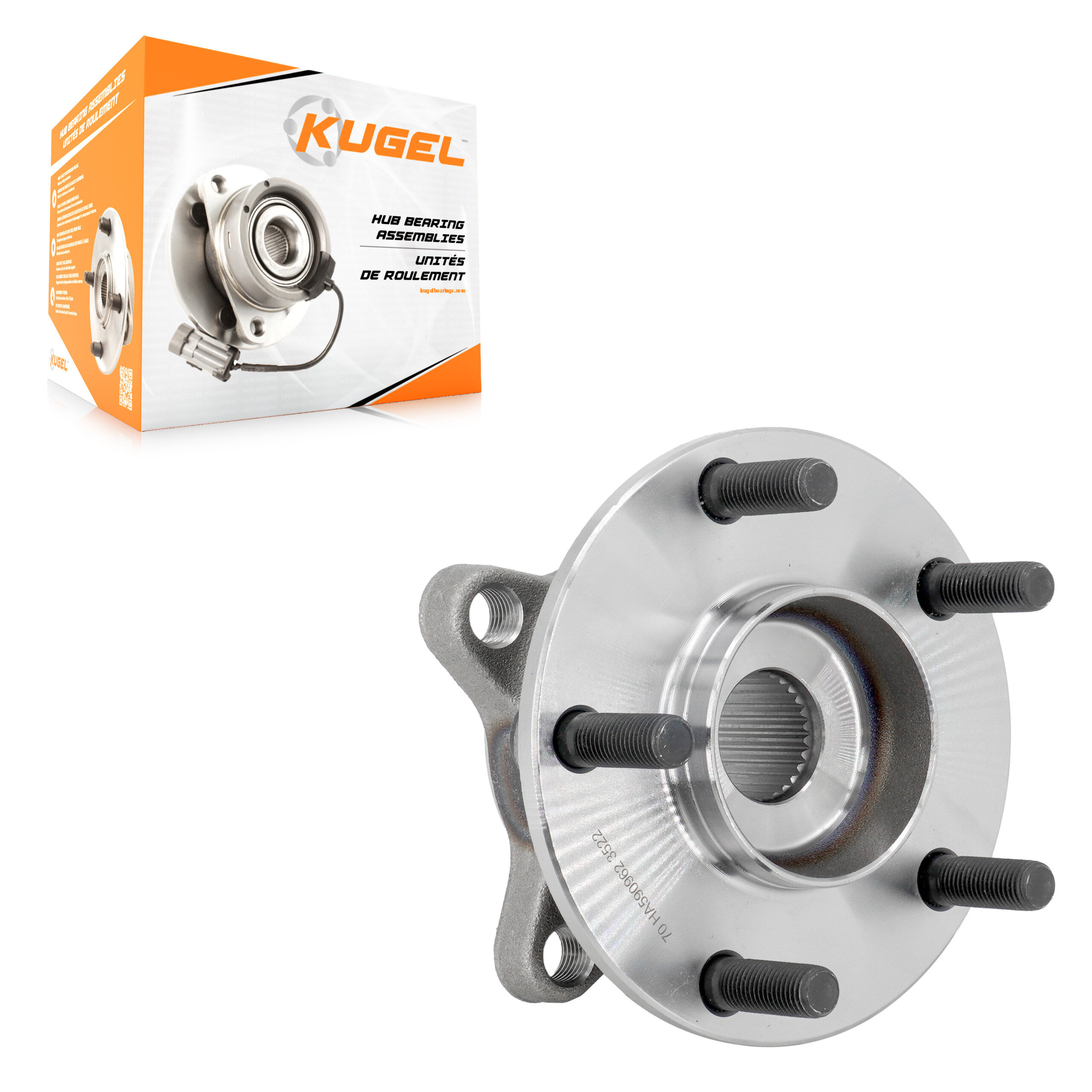 Kugel - 70-KH8000 - Front Wheel Bearing and Hub Assembly
