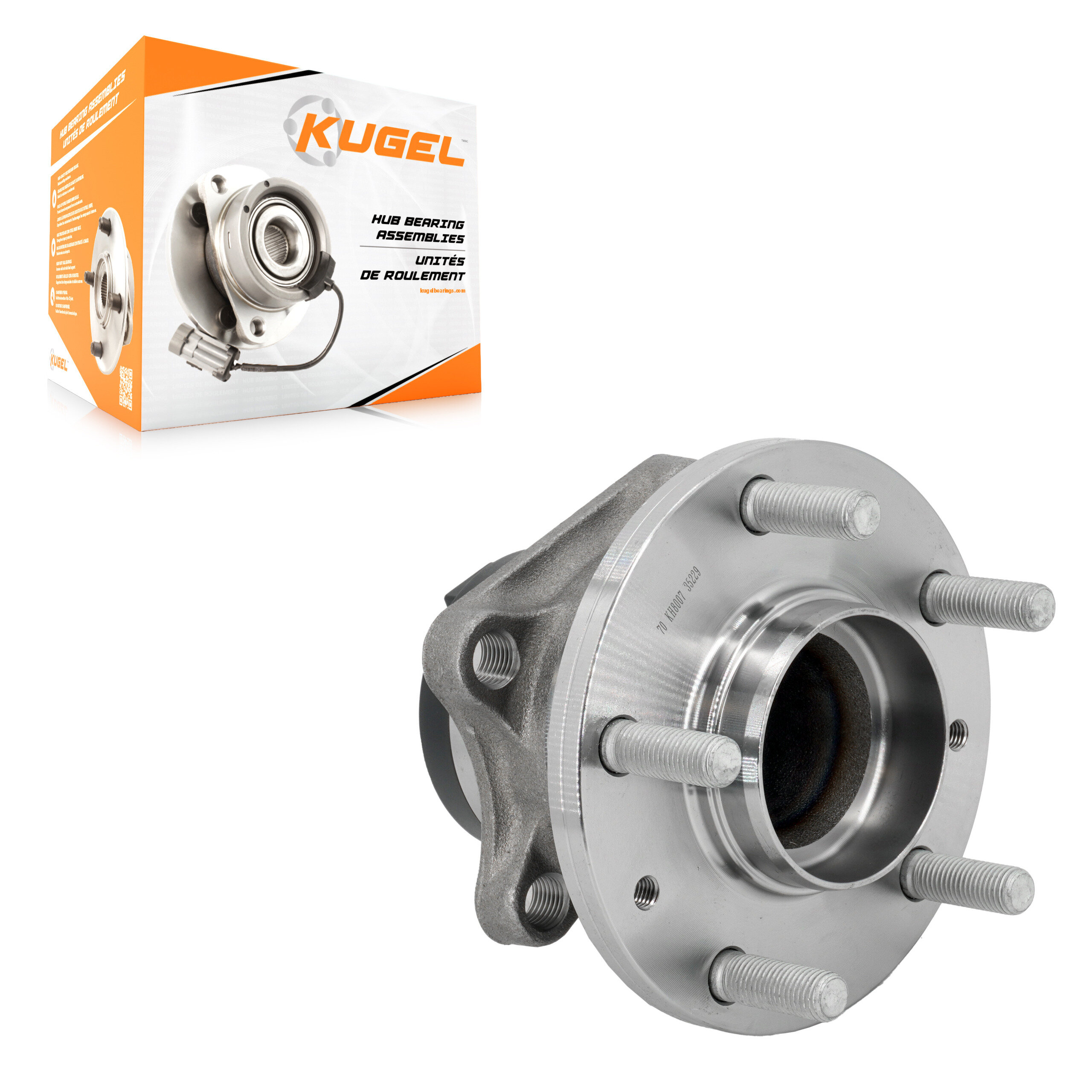 Kugel - 70-KH8007 - Rear Wheel Bearing and Hub Assembly