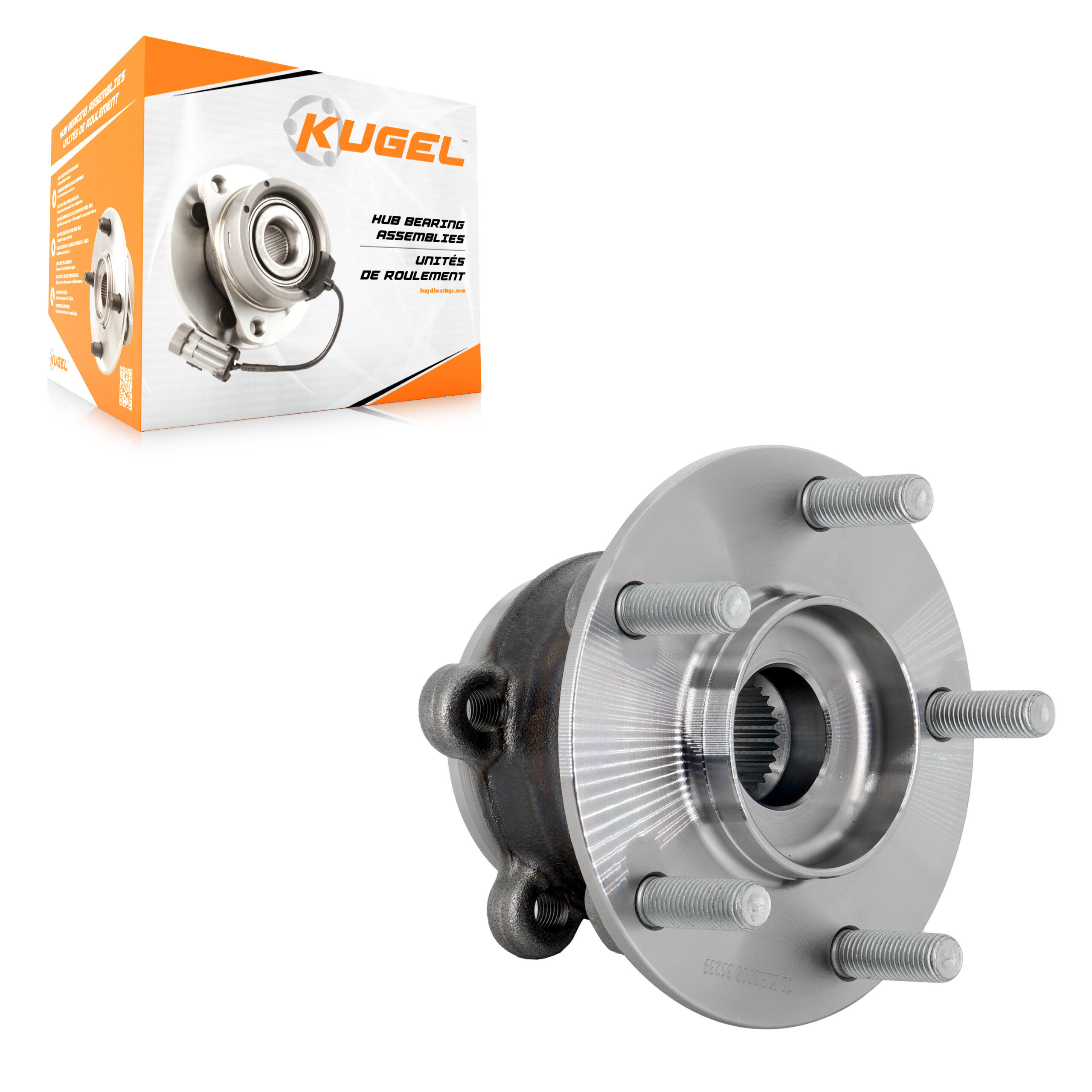 Kugel - 70-KH8008 - Rear Wheel Bearing and Hub Assembly