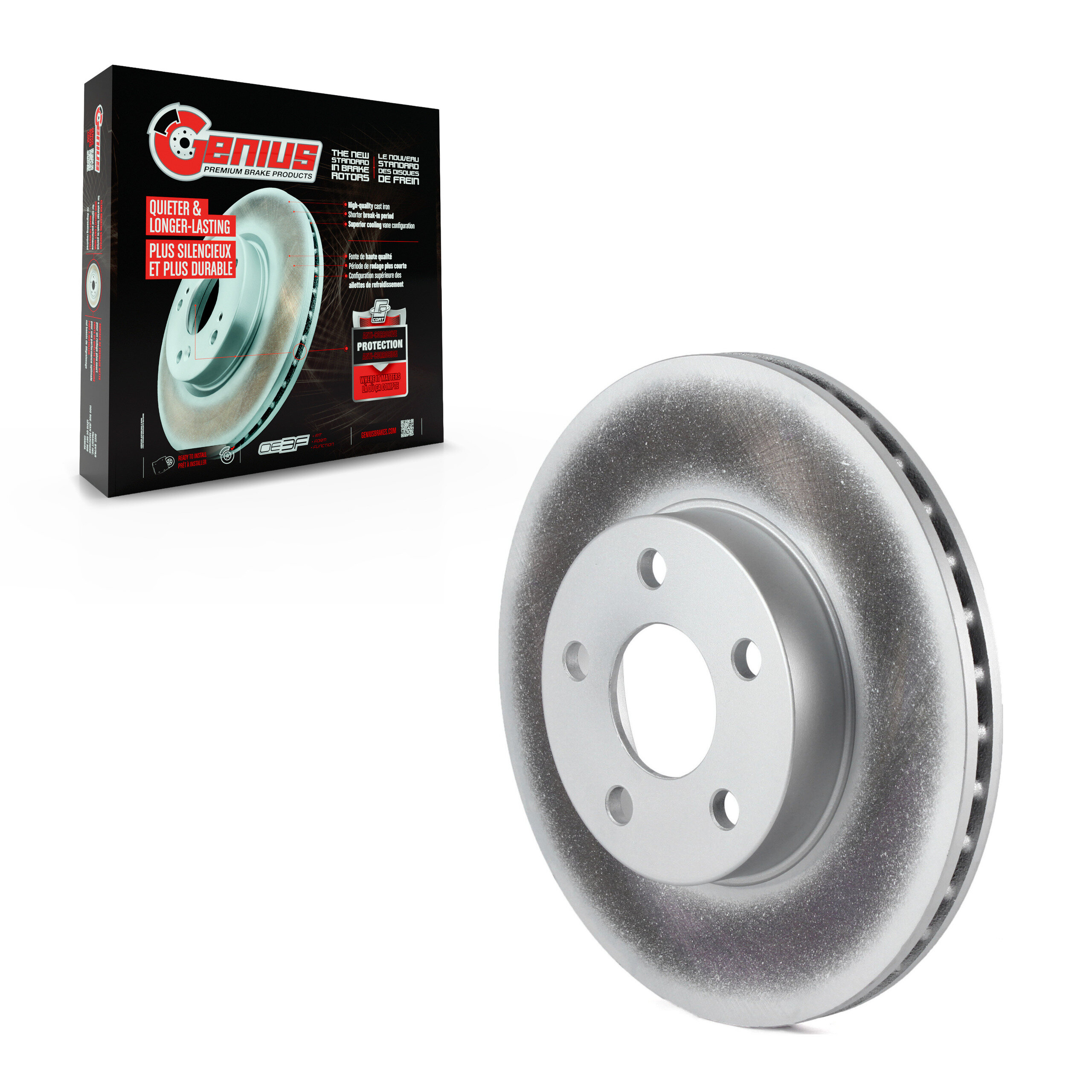 Genius - GCR-56140 - Front Disc Brake Rotor