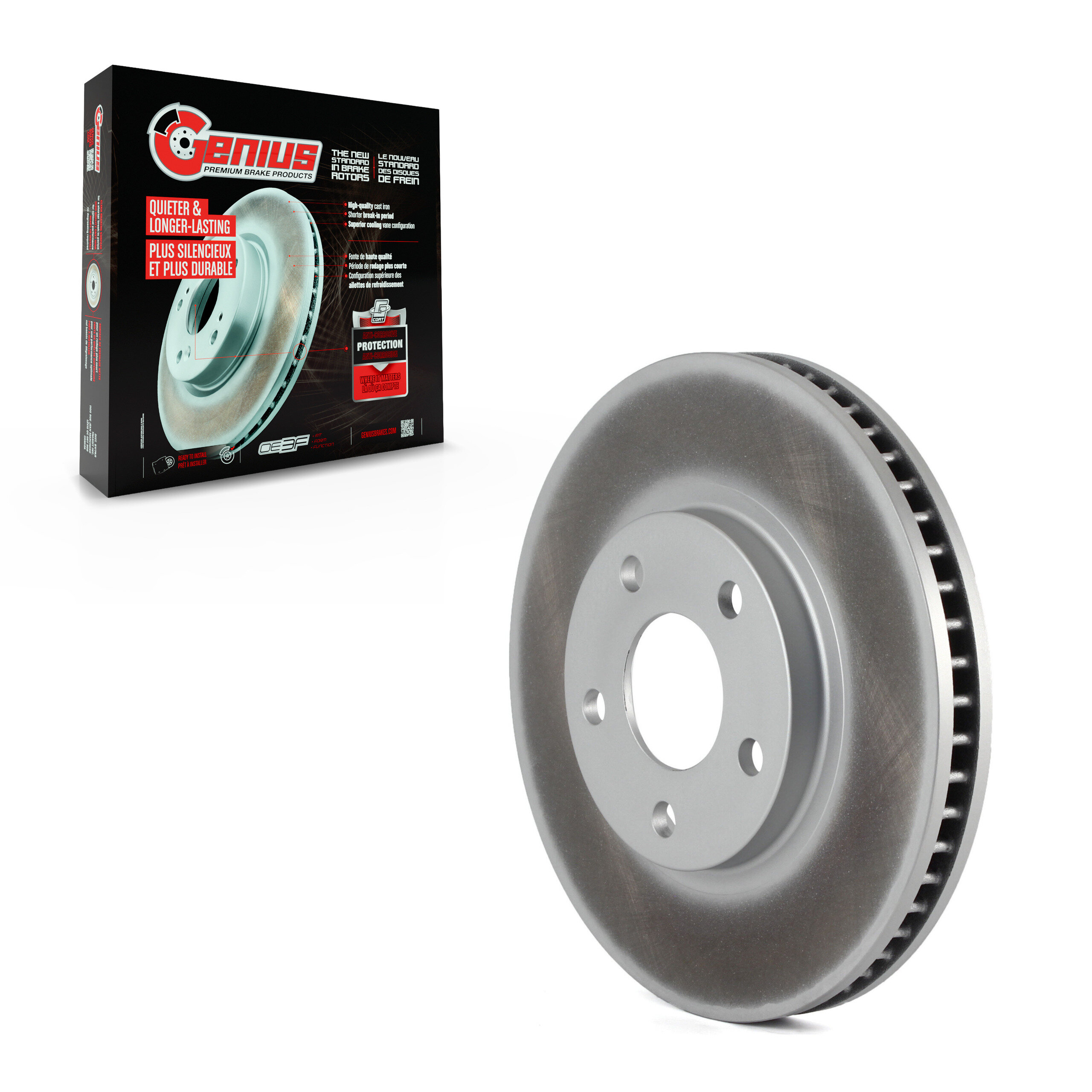 Genius - GCR-56641 - Front Disc Brake Rotor