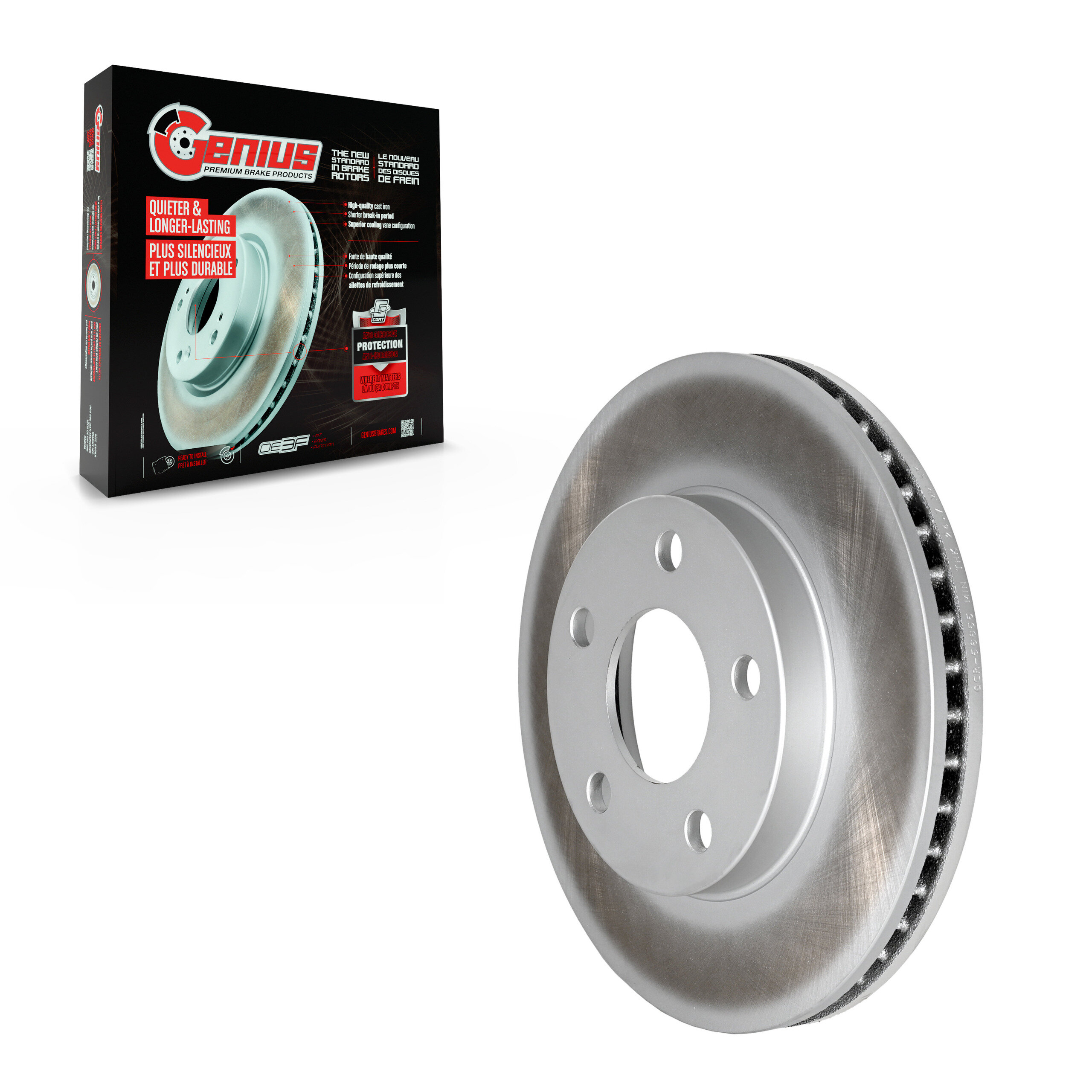 Genius - GCR-56655 - Front Disc Brake Rotor