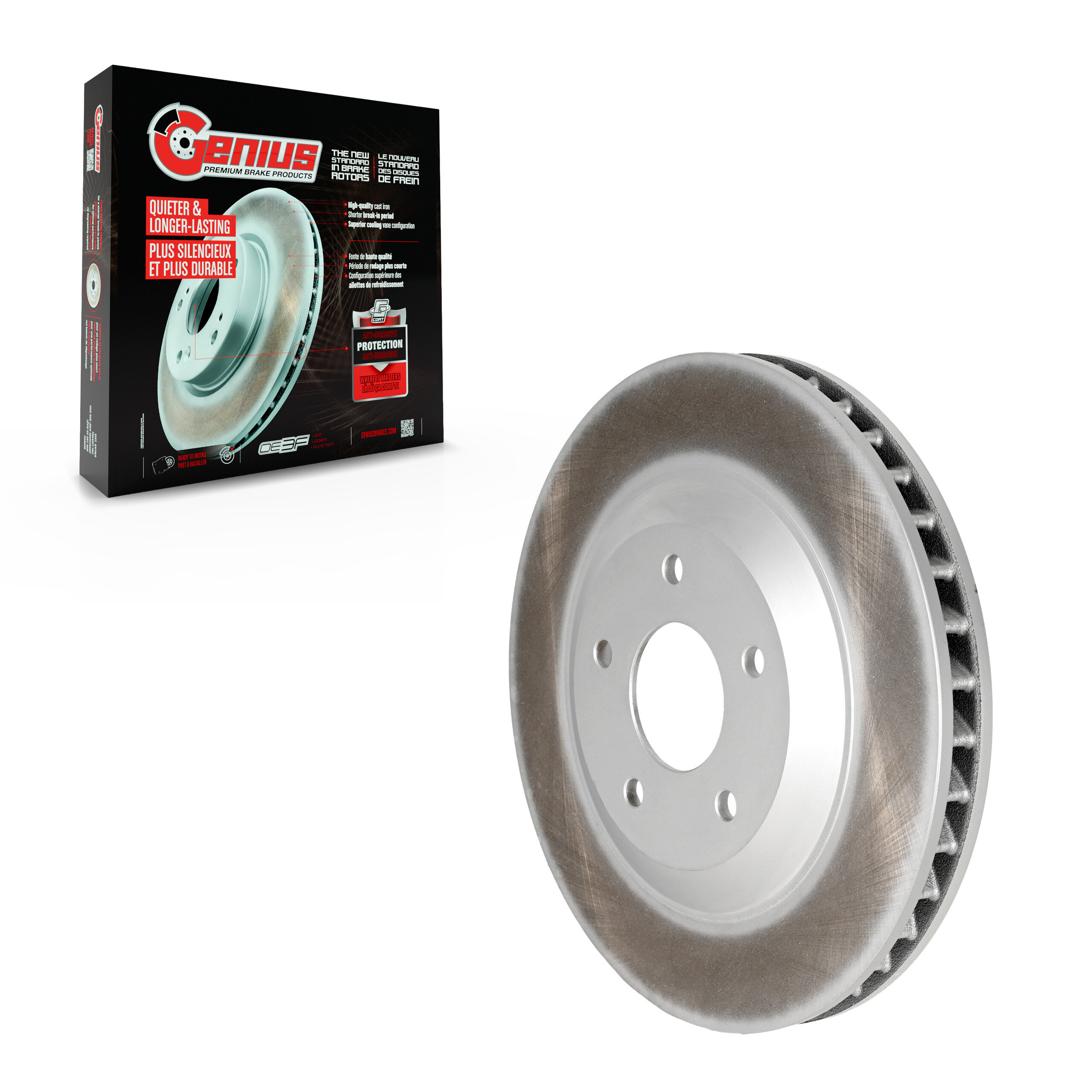 Genius - GCR-56701 - Front Left Disc Brake Rotor