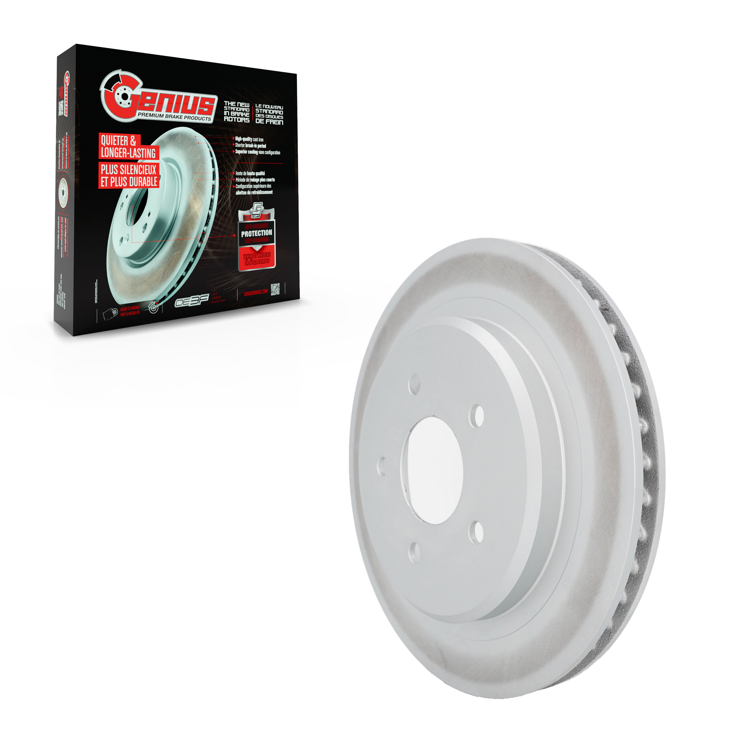 Genius - GCR-56702 - Rear Left Disc Brake Rotor