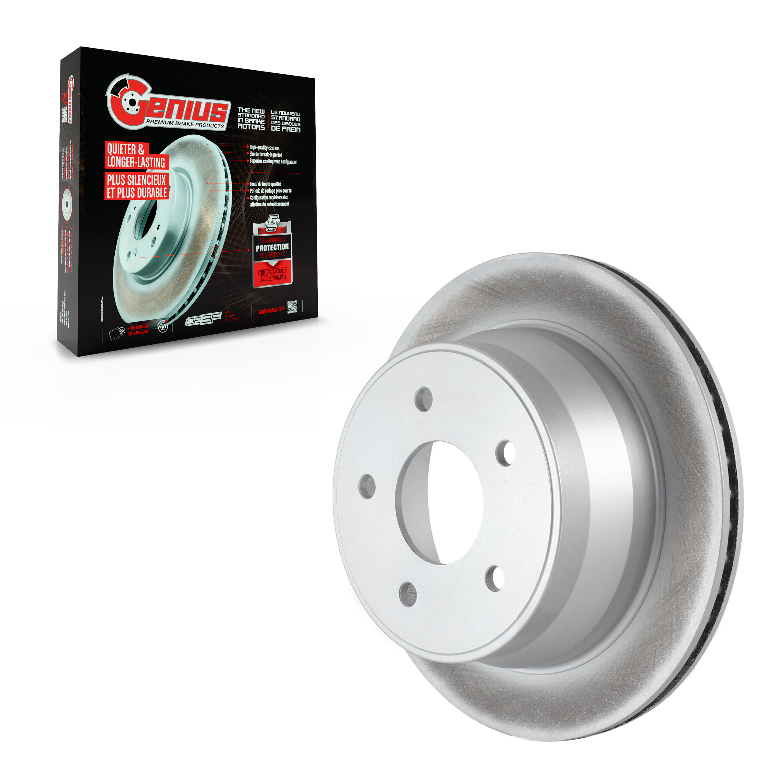 Genius - GCR-56707 - Rear Disc Brake Rotor