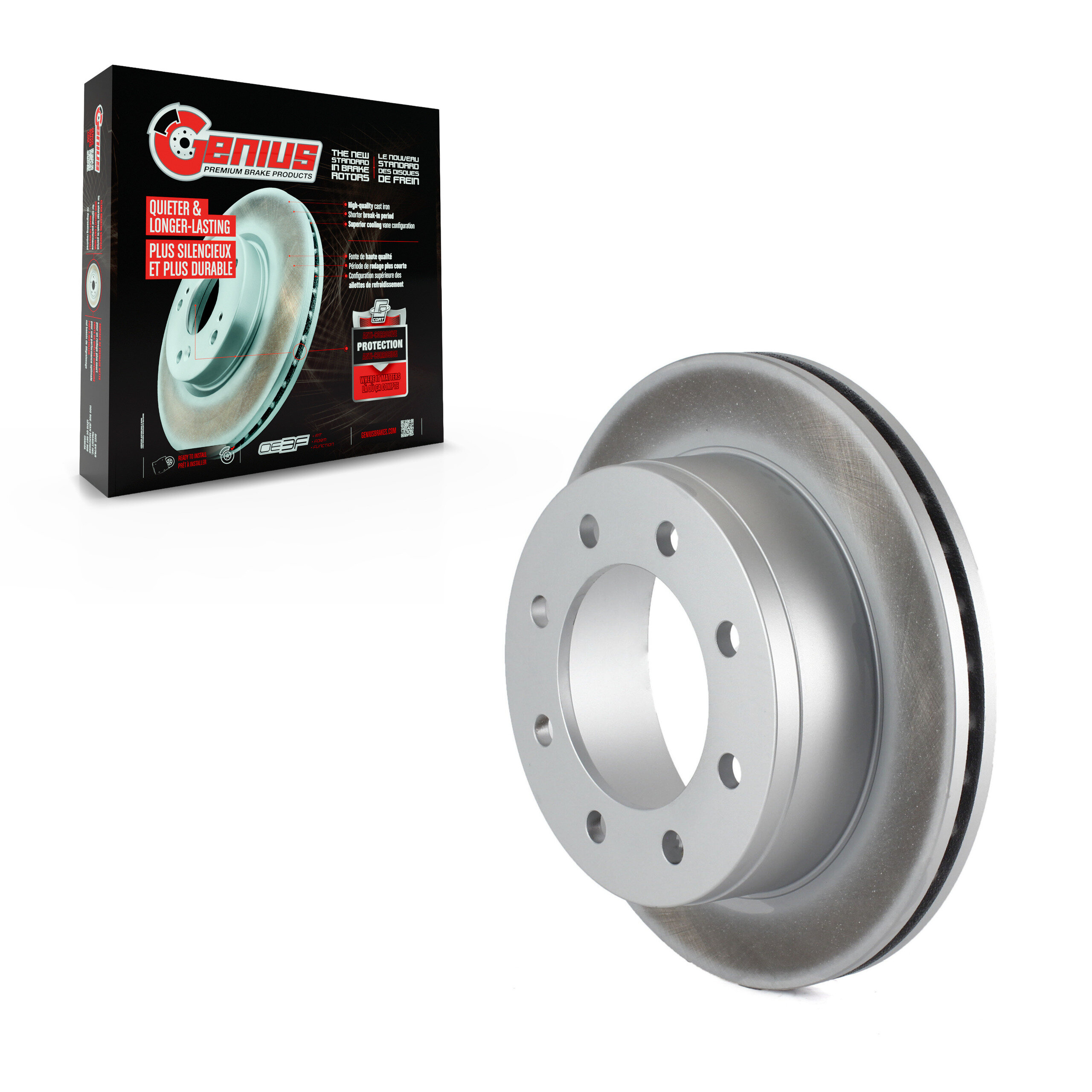 Genius - GCR-56828 - Rear Disc Brake Rotor