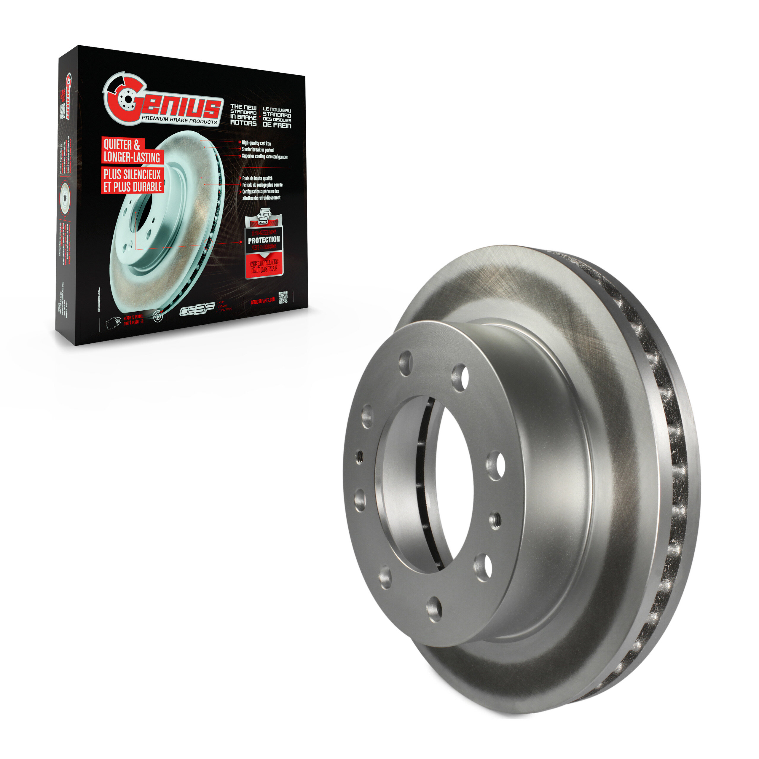 Genius - GCR-56829 - Front Disc Brake Rotor