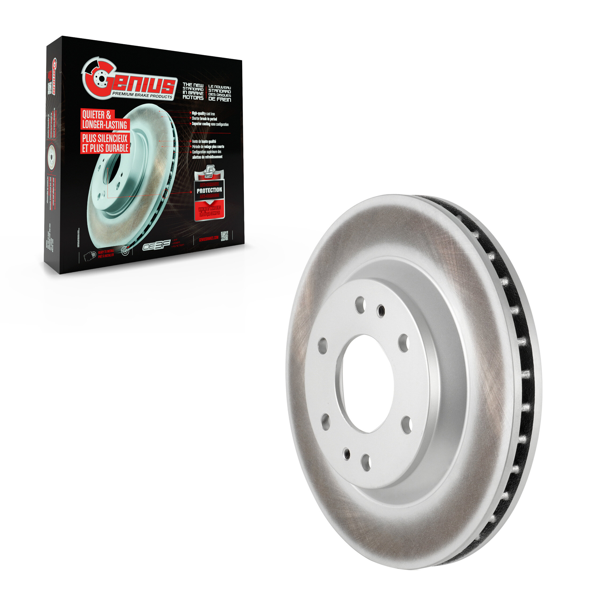 Genius - GCR-580019 - Front Disc Brake Rotor