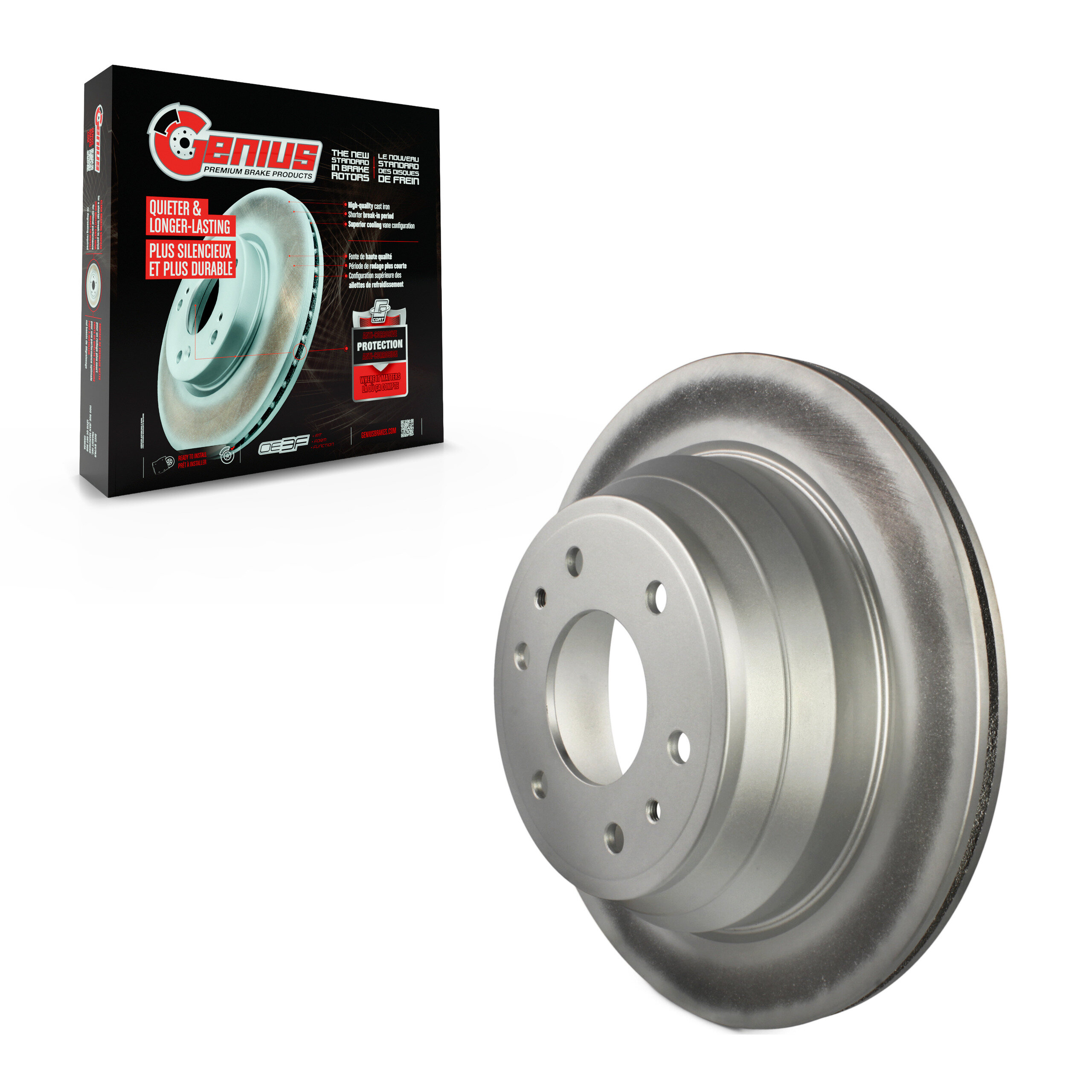 Genius - GCR-580029 - Rear Disc Brake Rotor