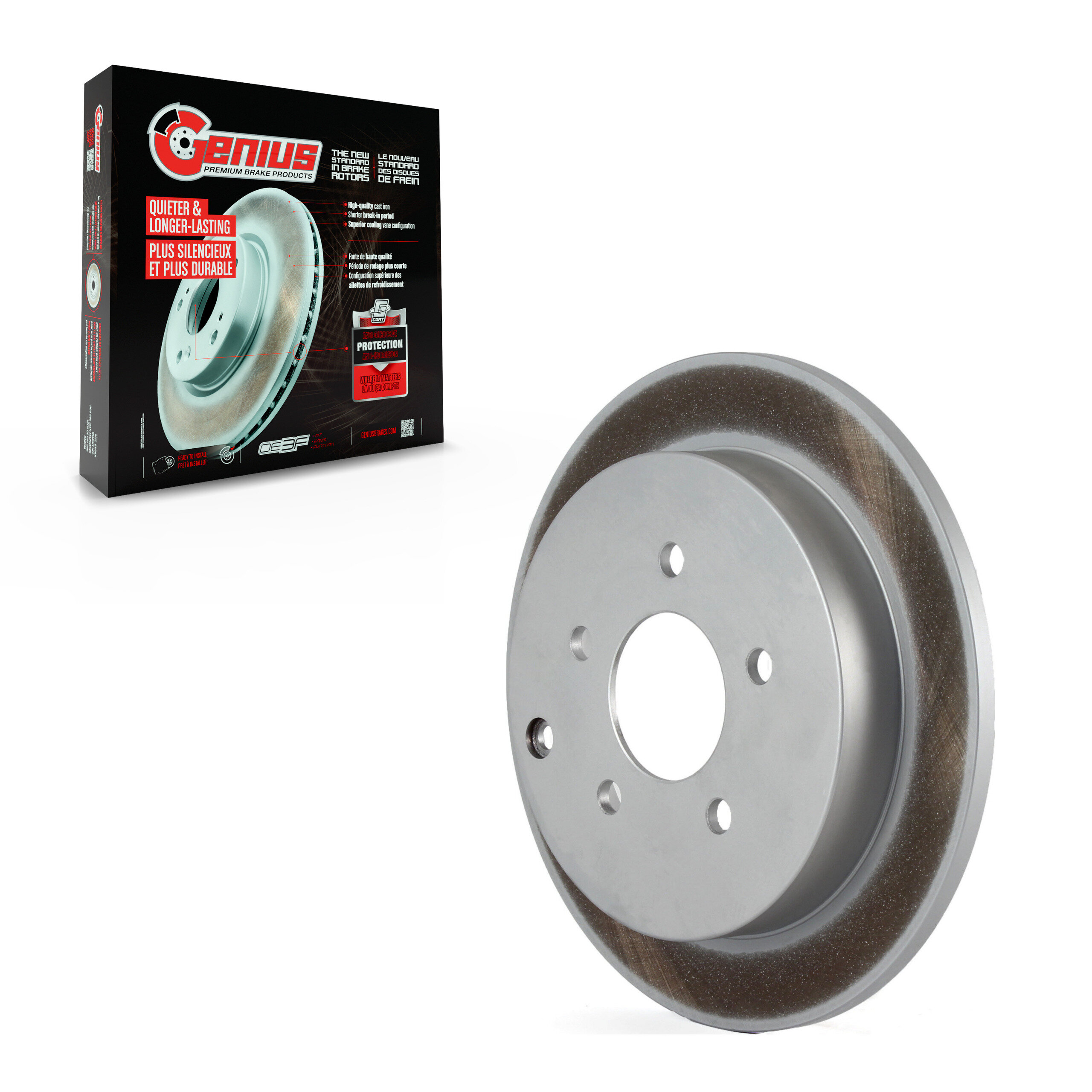 Genius - GCR-580044 - Rear Disc Brake Rotor