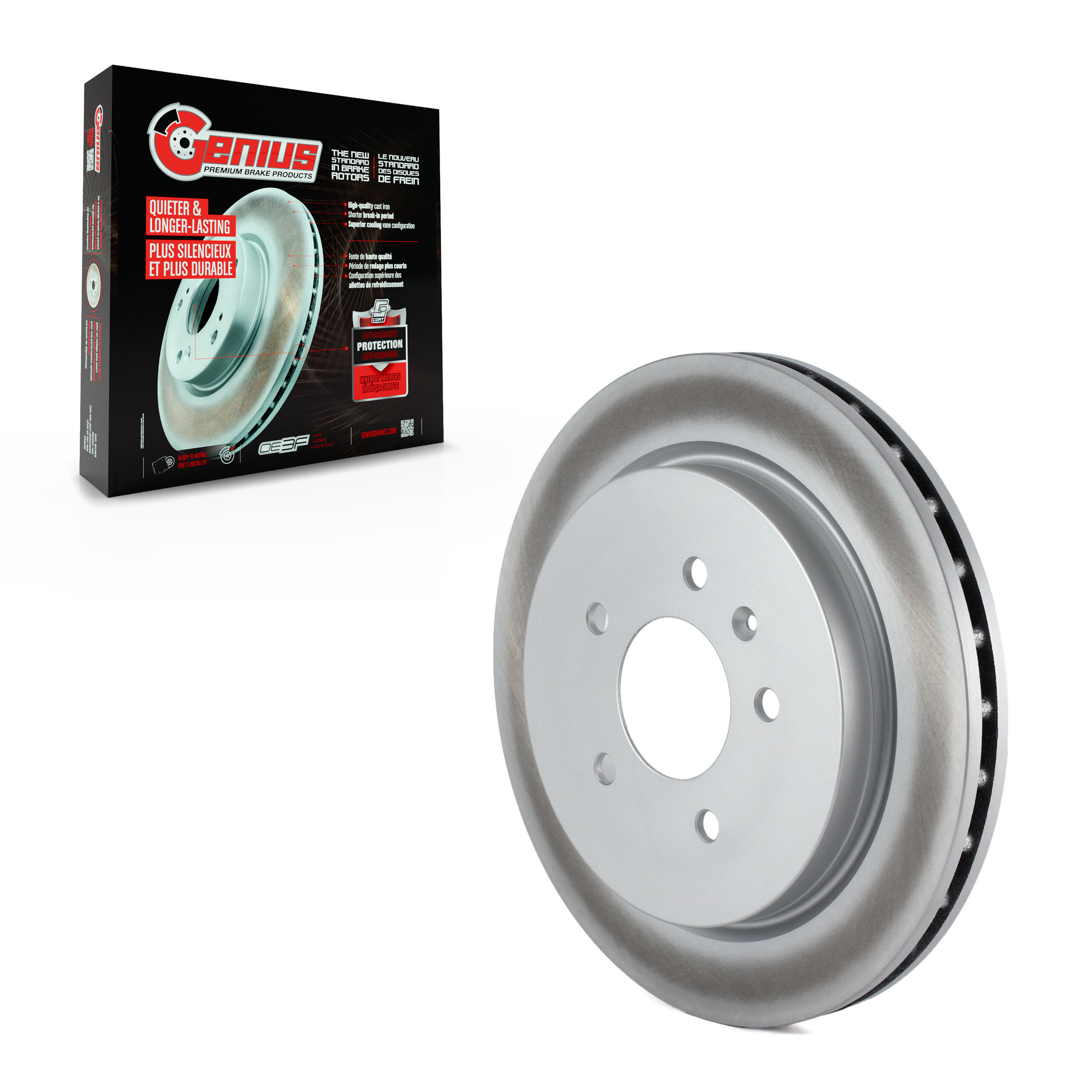 Genius - GCR-580102 - Rear Disc Brake Rotor