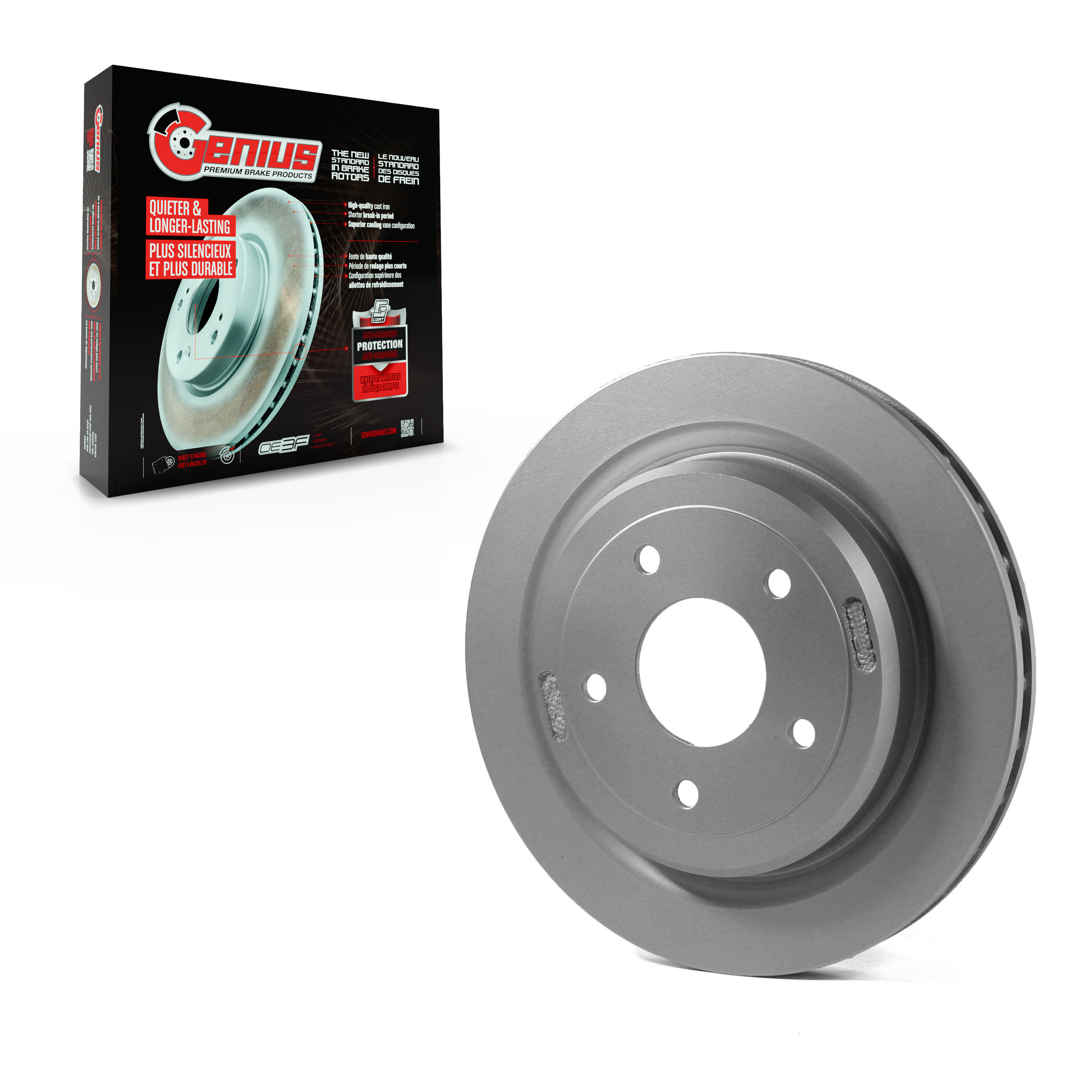 Genius - GCR-580252 - Rear Disc Brake Rotor