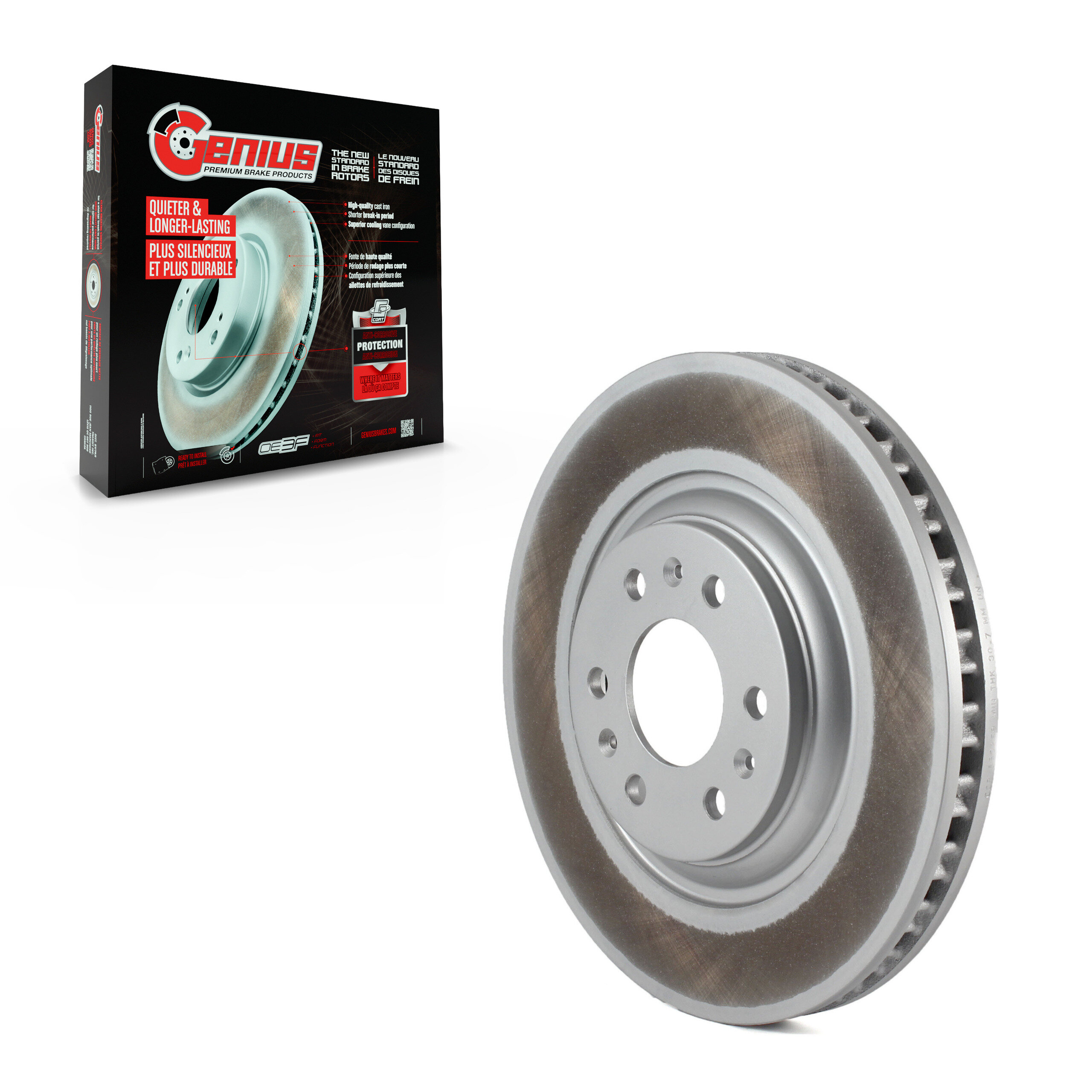 Genius - GCR-580259 - Front Disc Brake Rotor