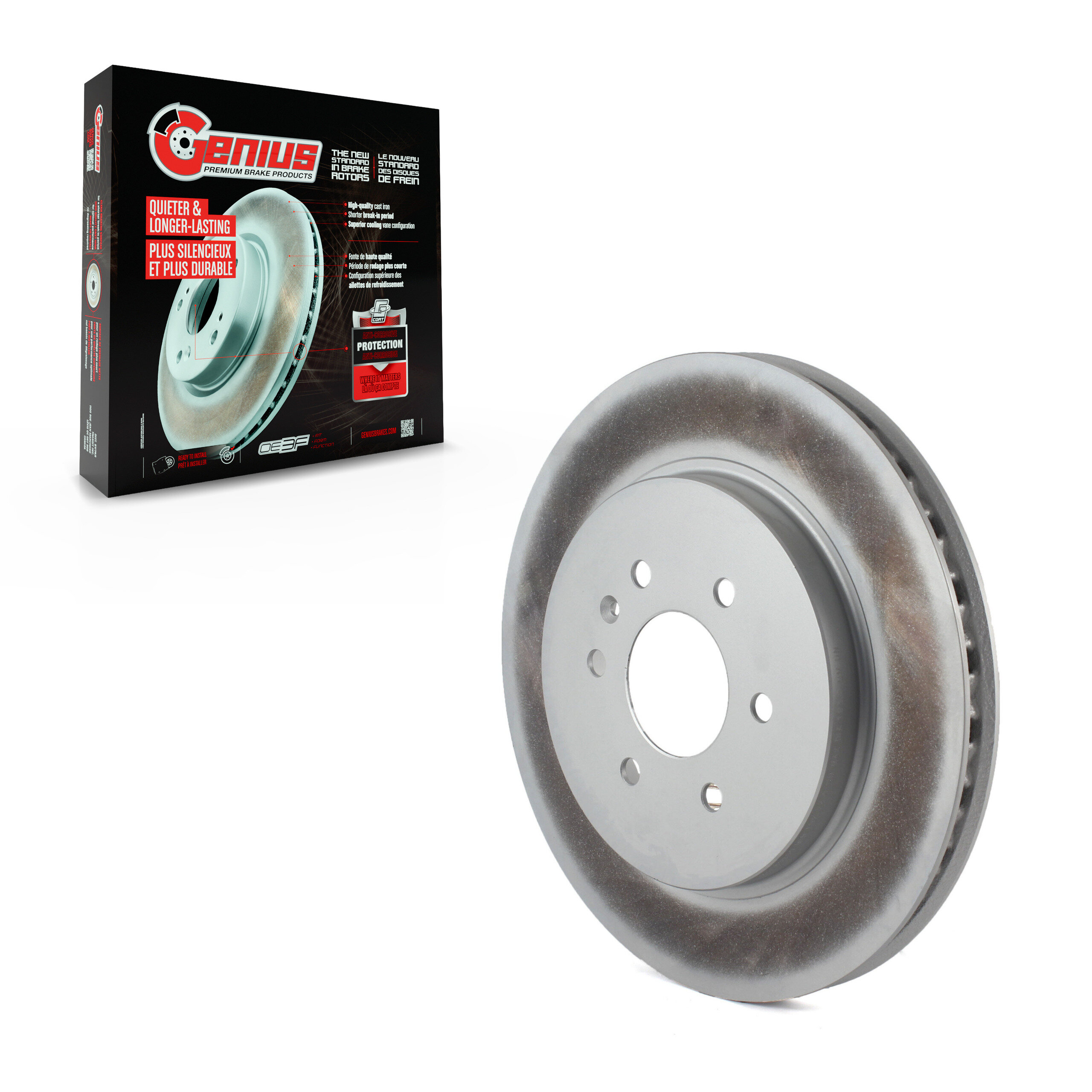 Genius - GCR-580260 - Rear Disc Brake Rotor