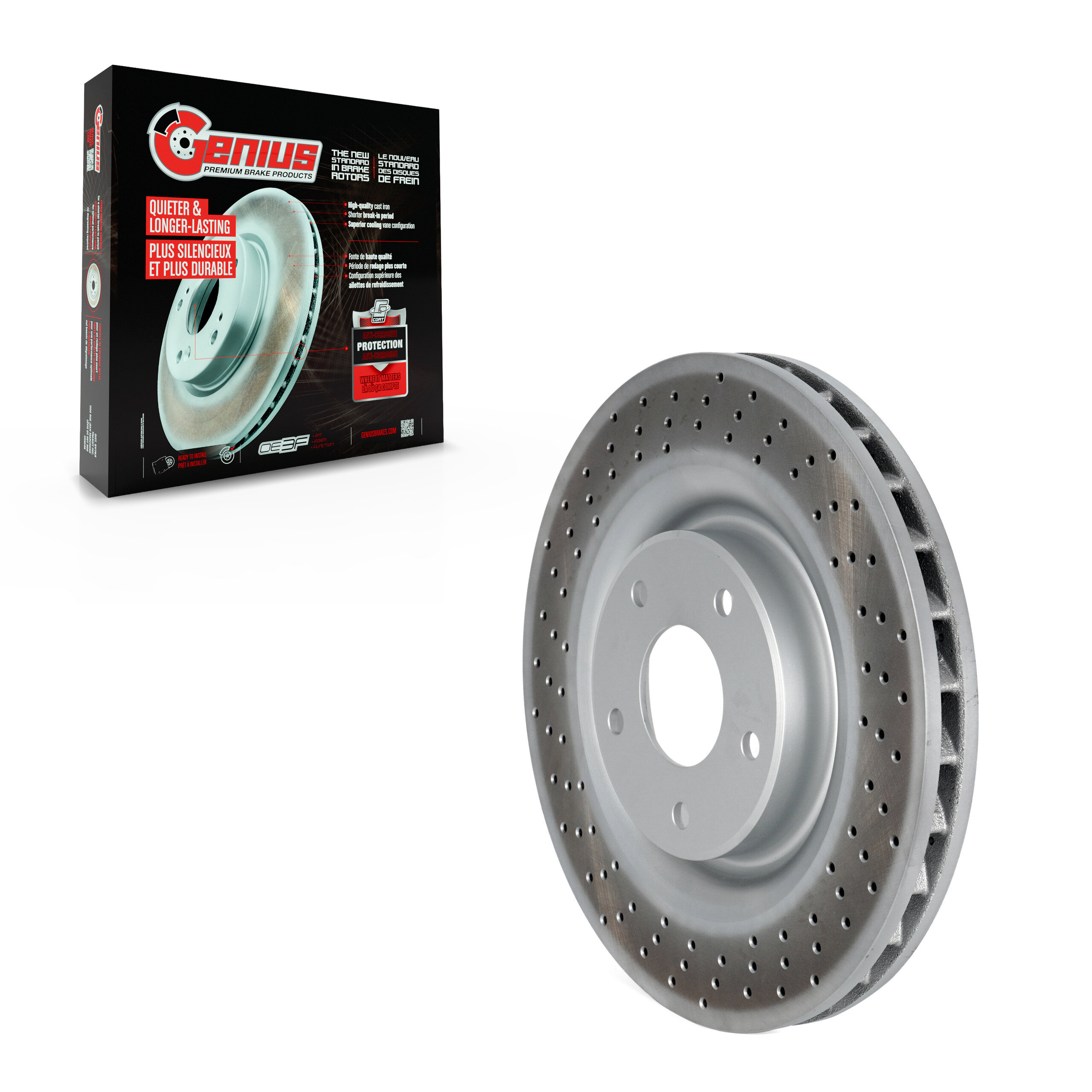 Genius - GCR-580334OE - Front Disc Brake Rotor