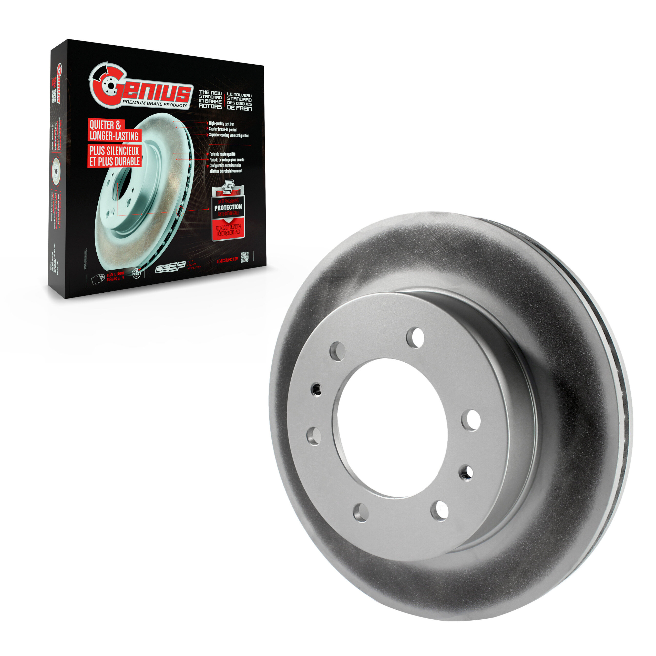 Genius - GCR-580357 - Front Disc Brake Rotor