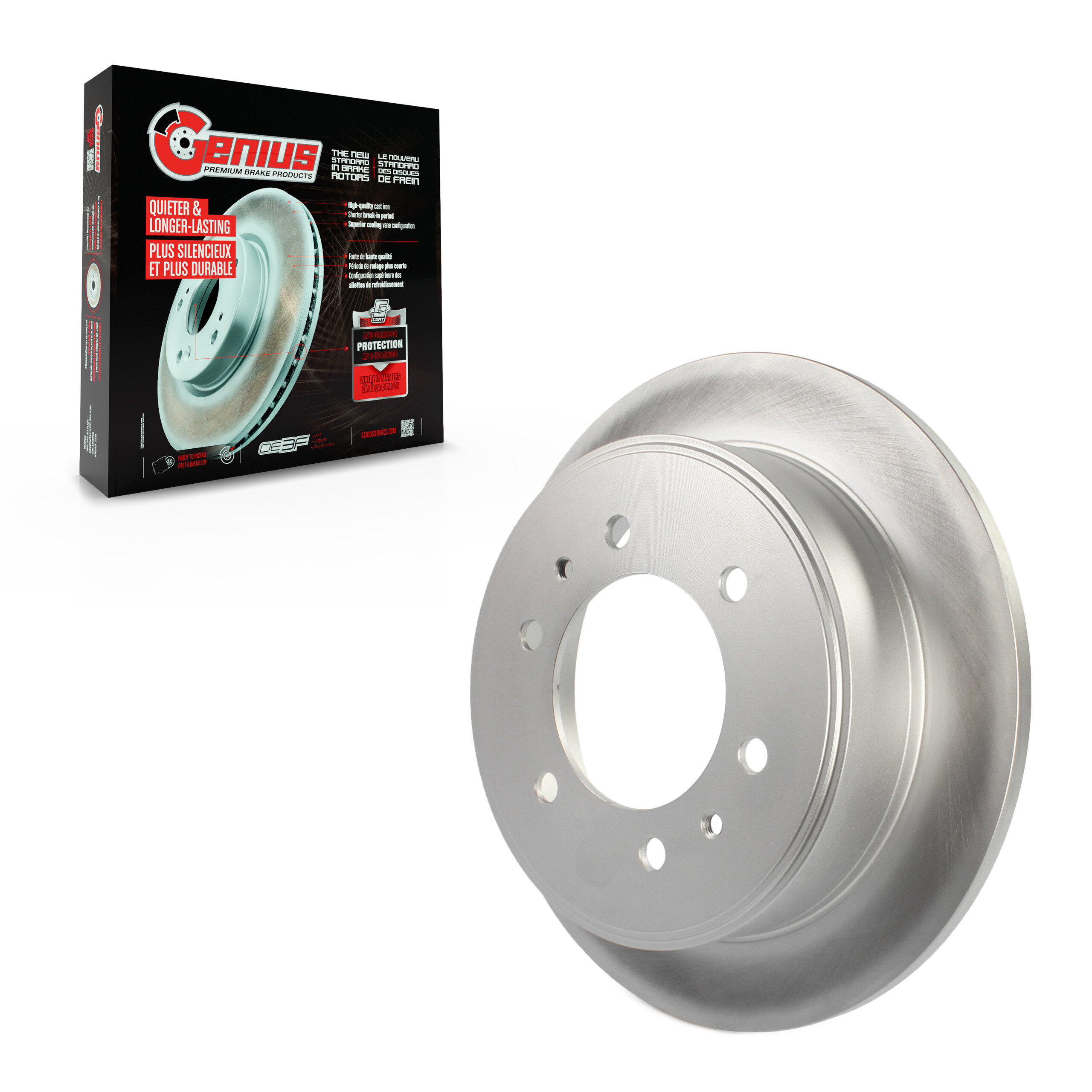Genius - GCR-580358 - Rear Disc Brake Rotor