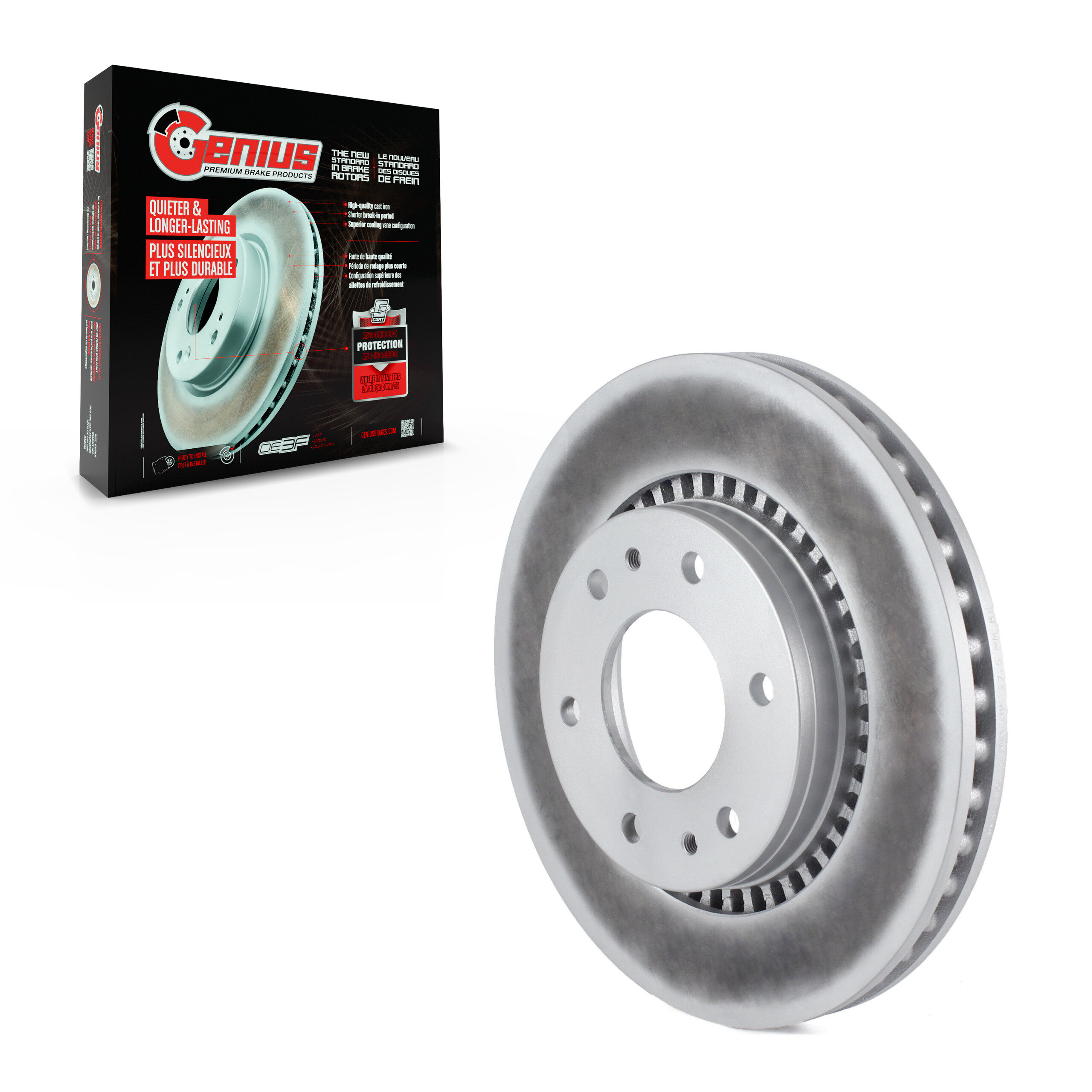 Genius - GCR-580359 - Front Disc Brake Rotor