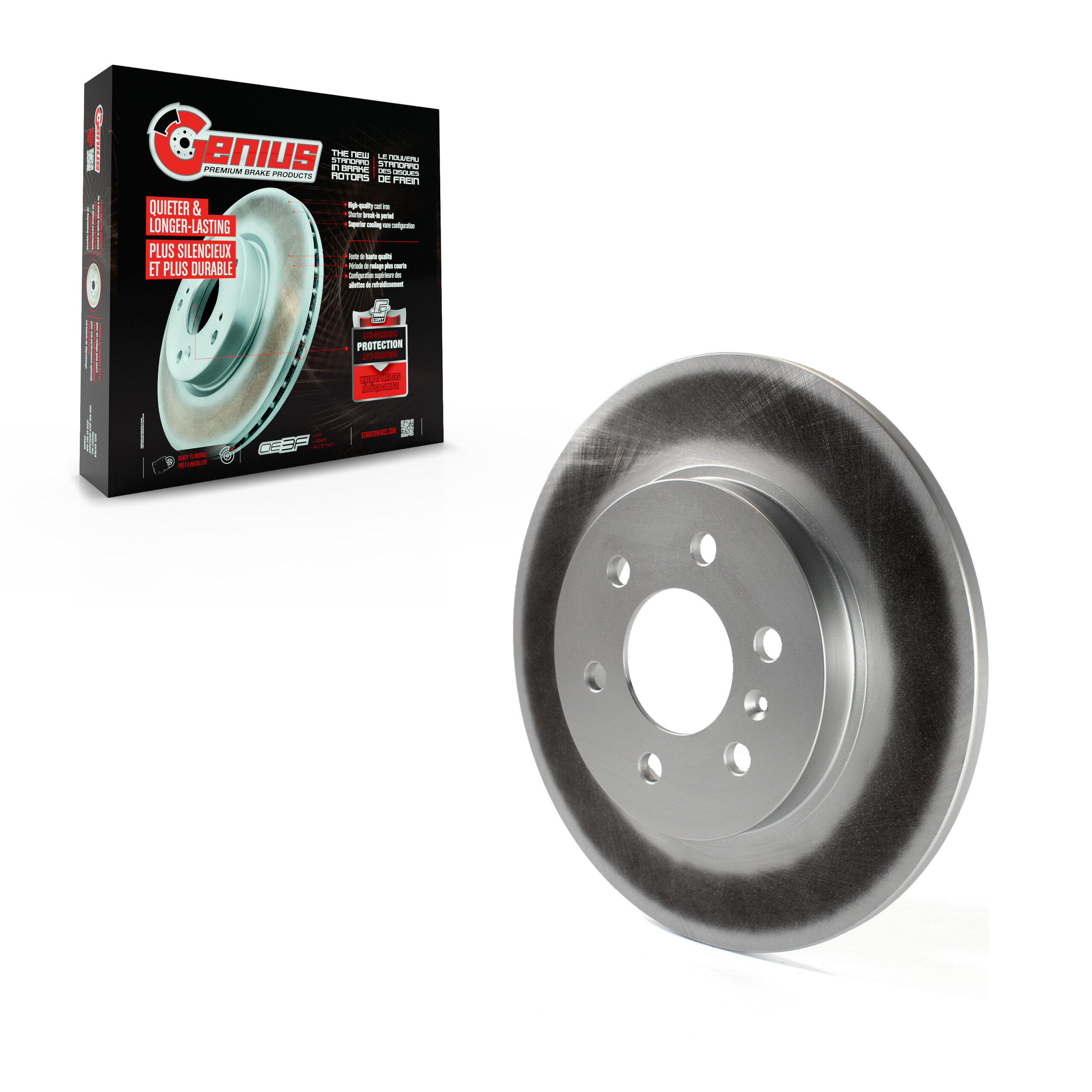Genius - GCR-580373 - Rear Disc Brake Rotor