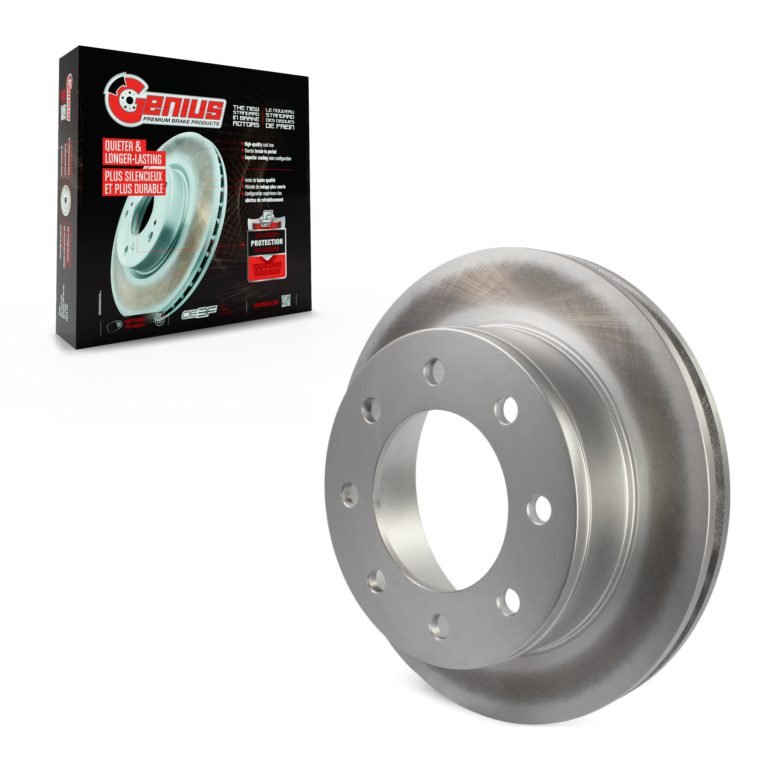 Genius - GCR-580380 - Rear Disc Brake Rotor