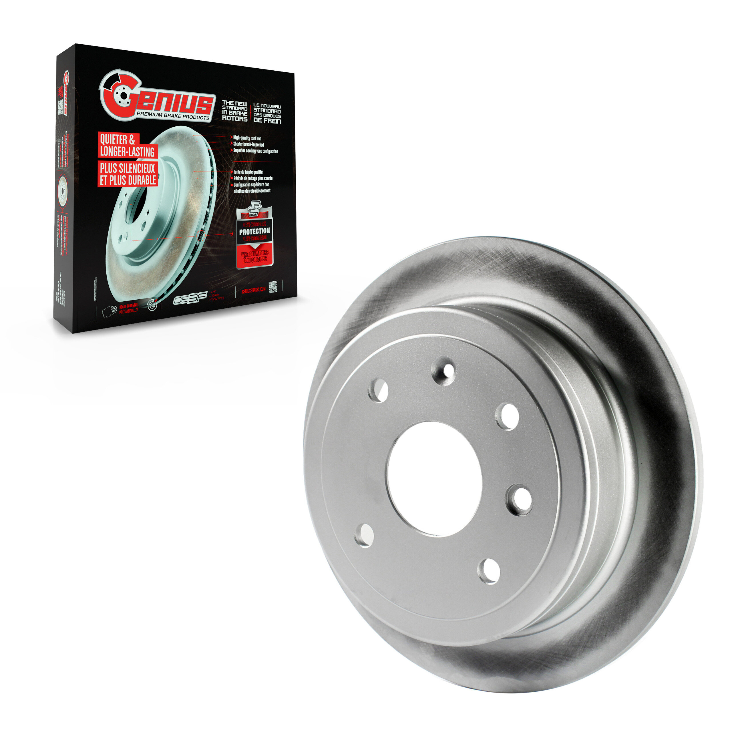 Genius - GCR-580409 - Rear Disc Brake Rotor