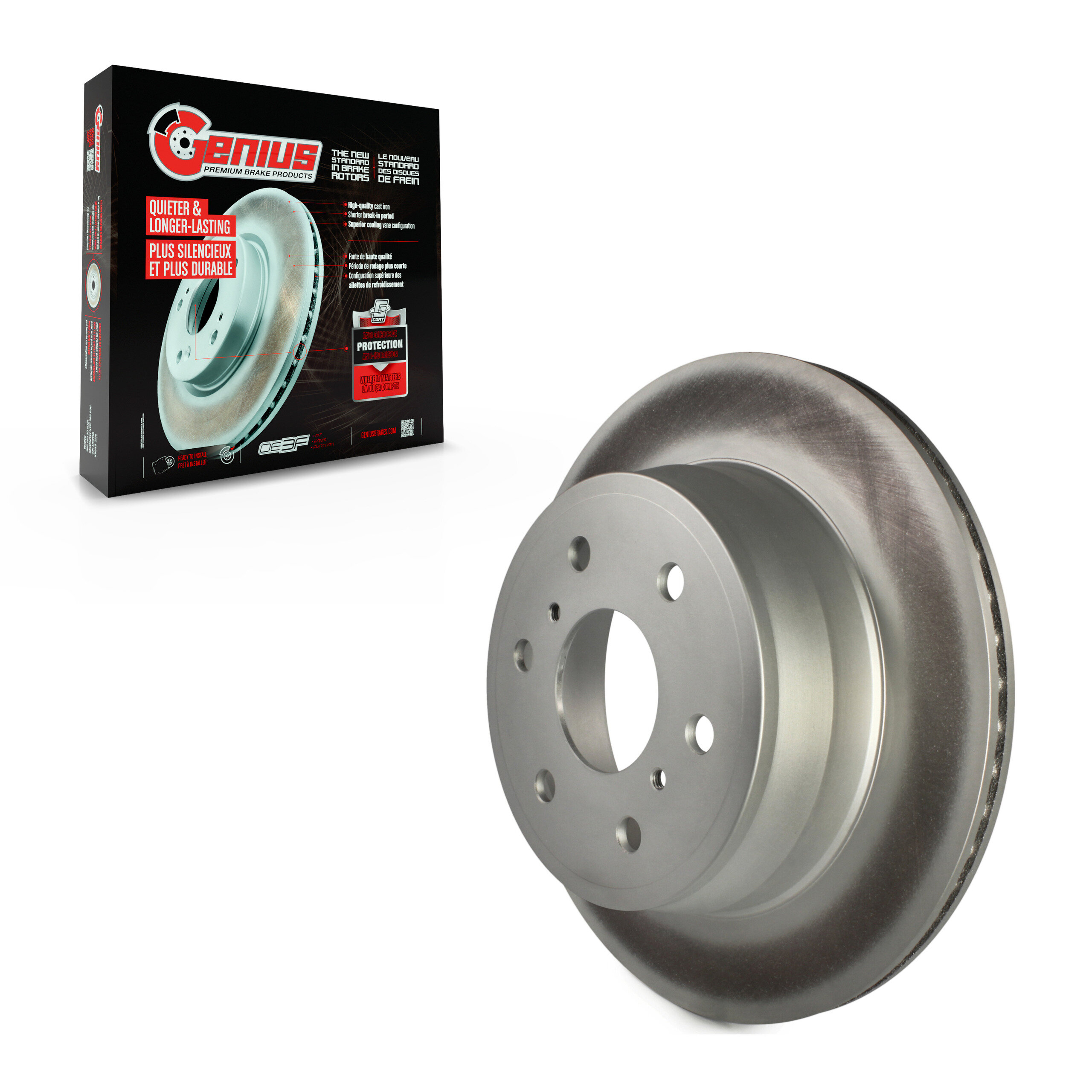 Genius - GCR-580422 - Rear Disc Brake Rotor