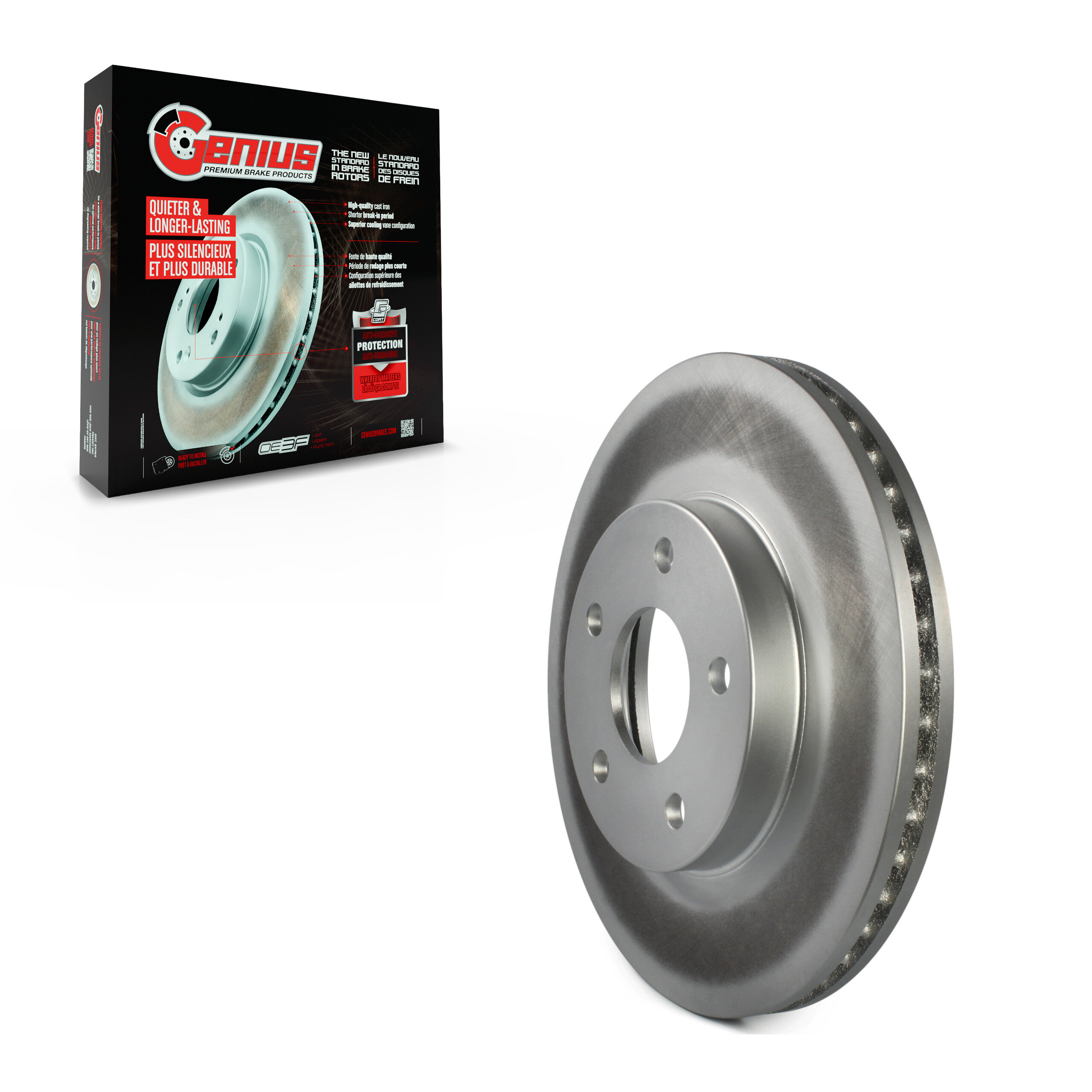 Genius - GCR-580503 - Front Disc Brake Rotor