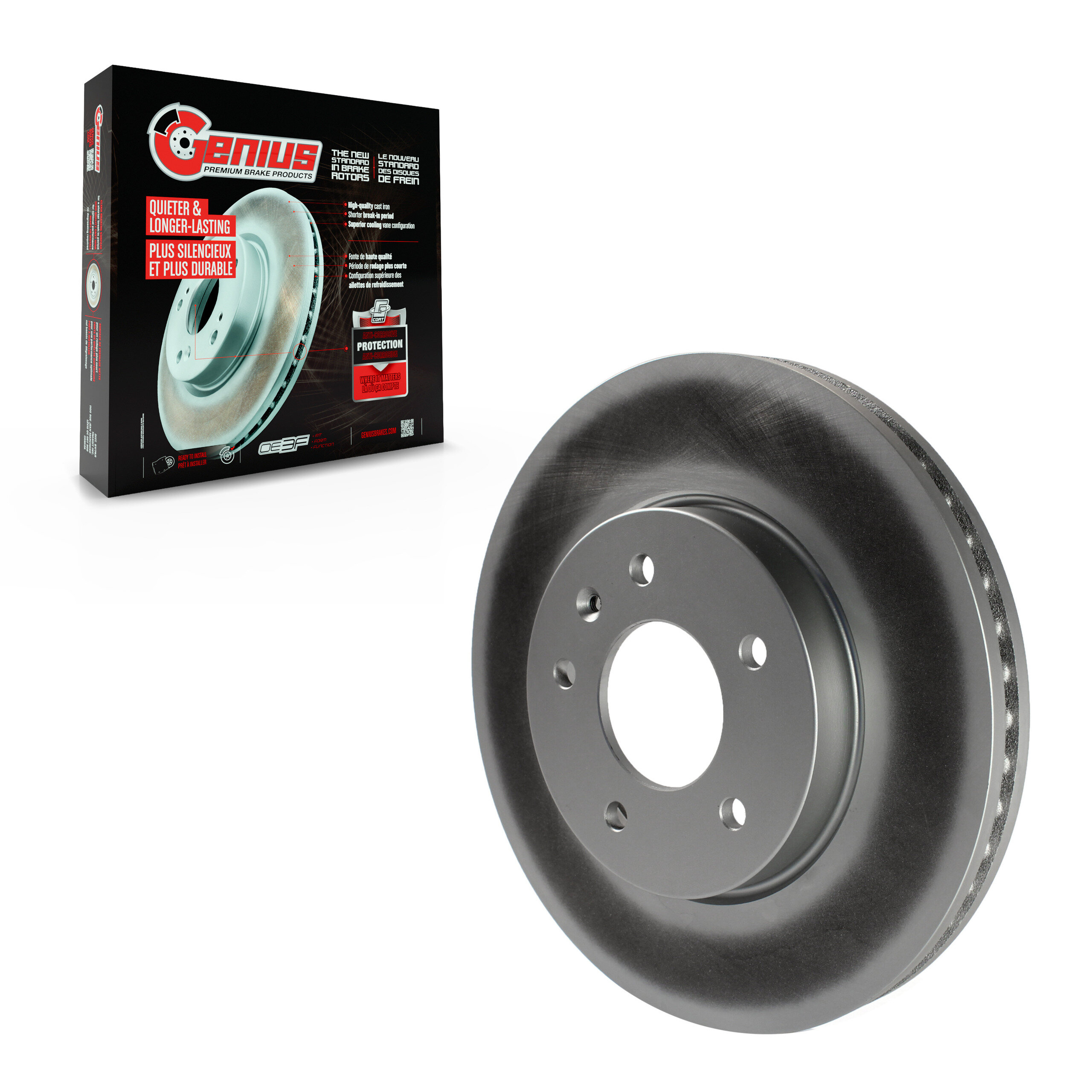Genius - GCR-580547 - Front Disc Brake Rotor