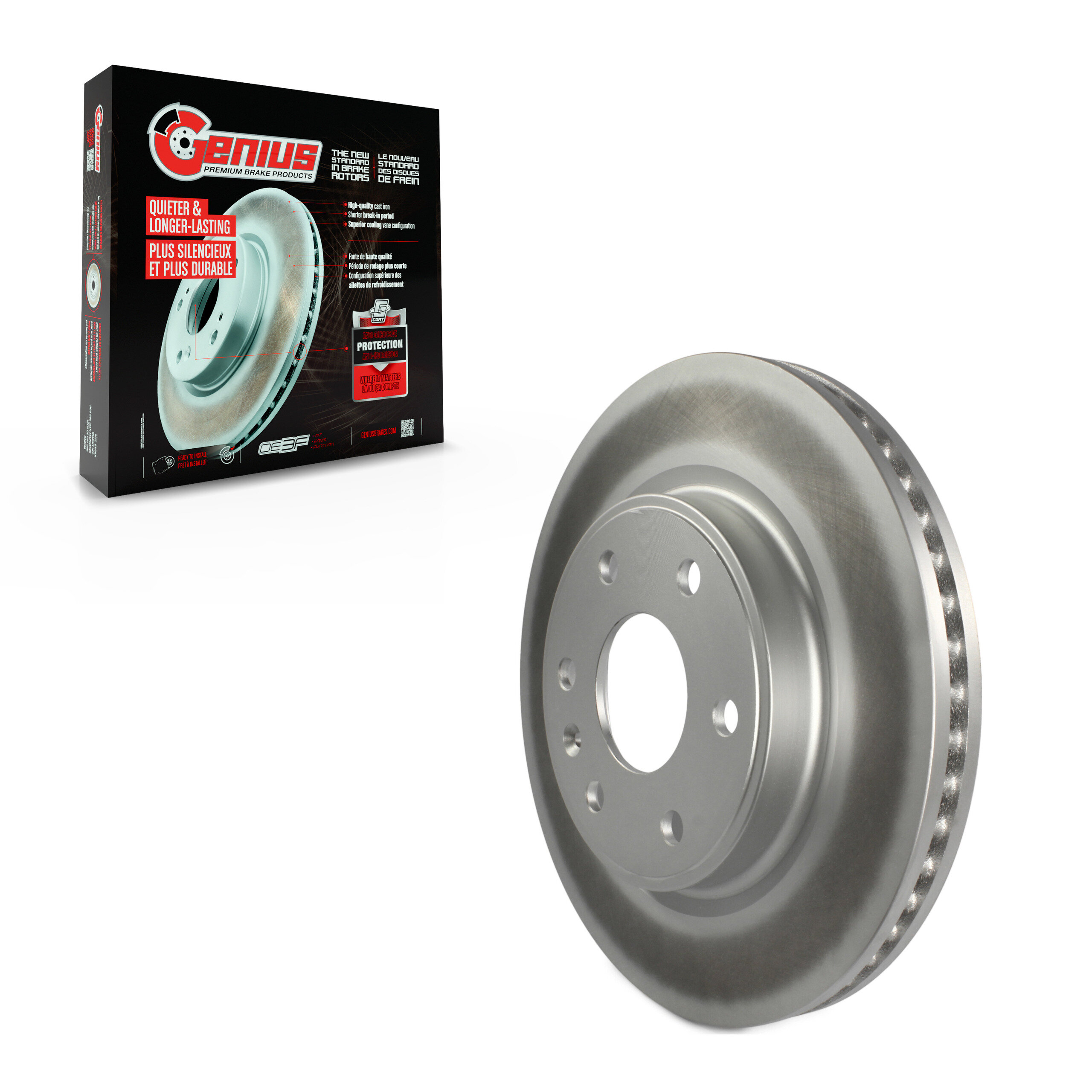 Genius - GCR-580560 - Front Disc Brake Rotor